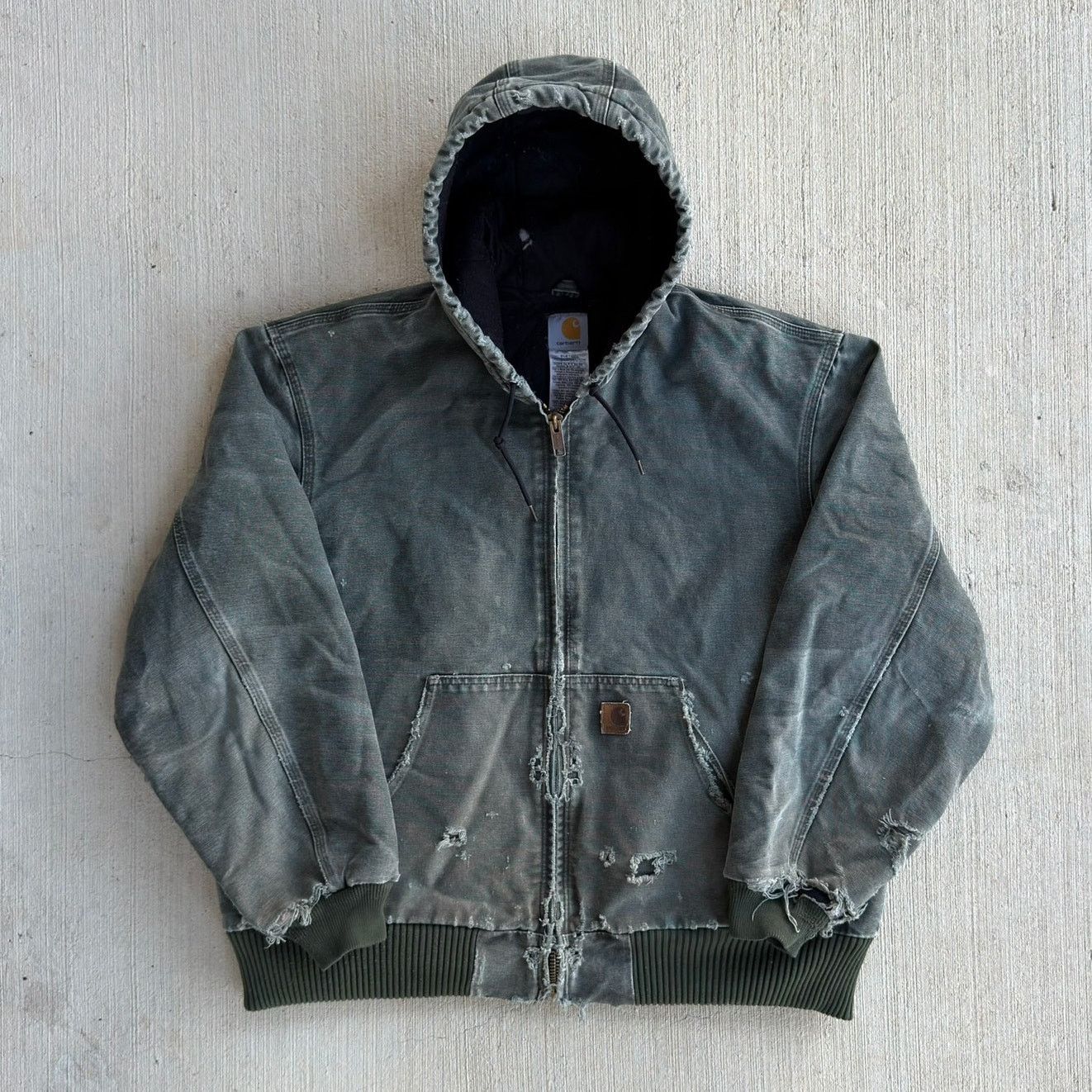 Carhartt Vintage Carhartt Hooded Active Jacket “Army Green” J130 
