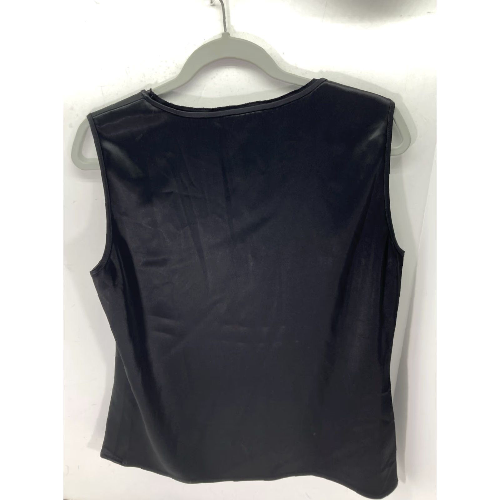 Vintage St John Tank Shirt Women Large Black Sleeveless Pullover Triacetate Stretch Tank Shirt Women Large Black Sleeveless Pullover 90s? Size L / US 10 / IT 46 - 6 Thumbnail