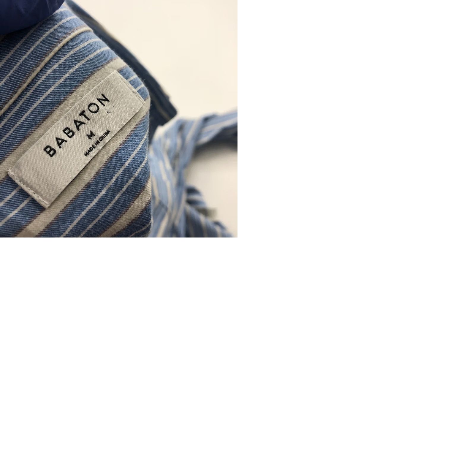 Vintage Babaton Shirt Tunic Long Sleeve Striped Button-Up Lyocell Tencel Blue M Women Adult Regular Casual Vintage No Size M / US 6-8 / IT 42-44 - 9 Thumbnail