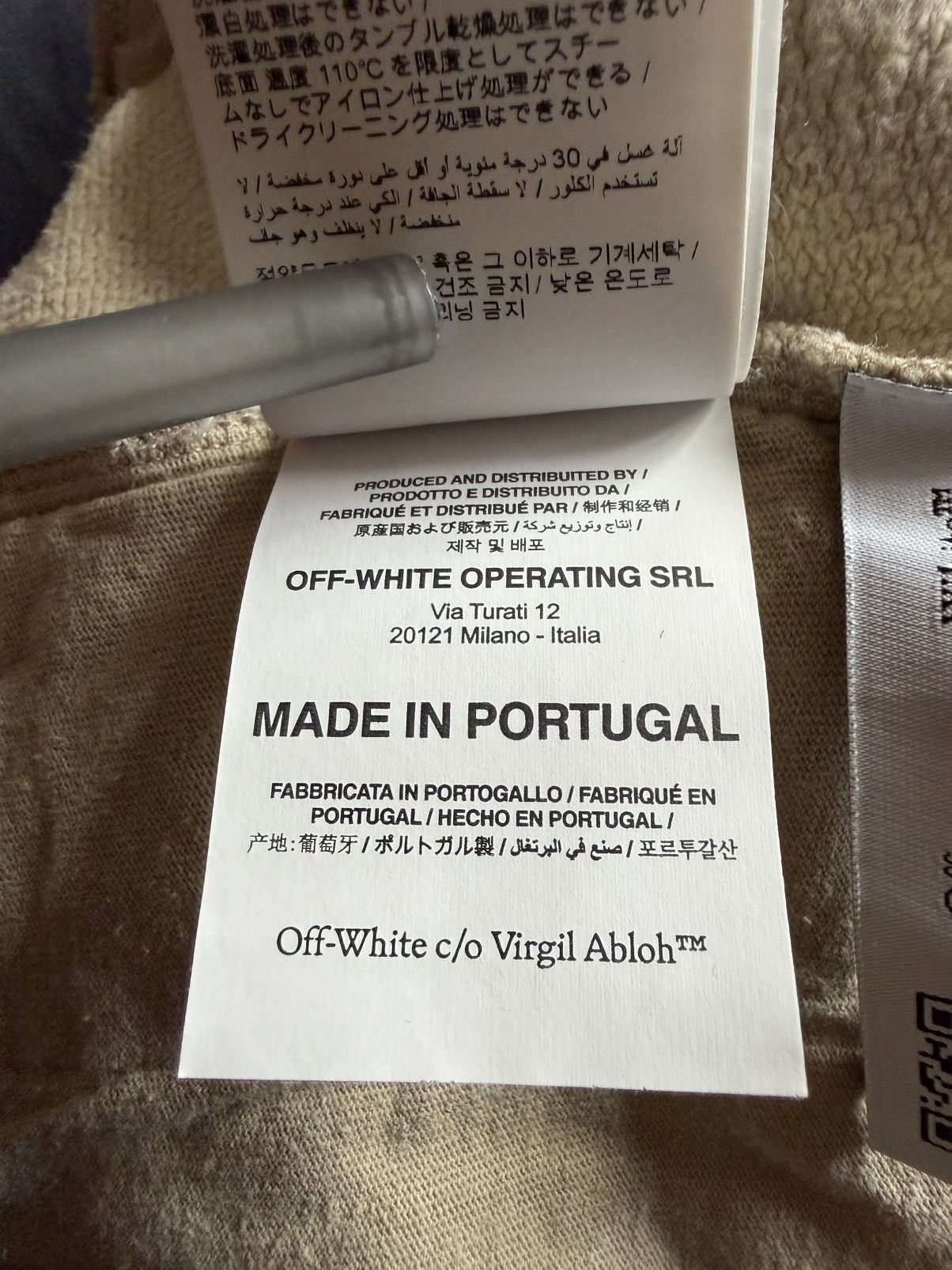 Off-White Off-White Beige Graphic Hoodie & Sweatpants Set Size US 34 / EU 50 - 8 Thumbnail