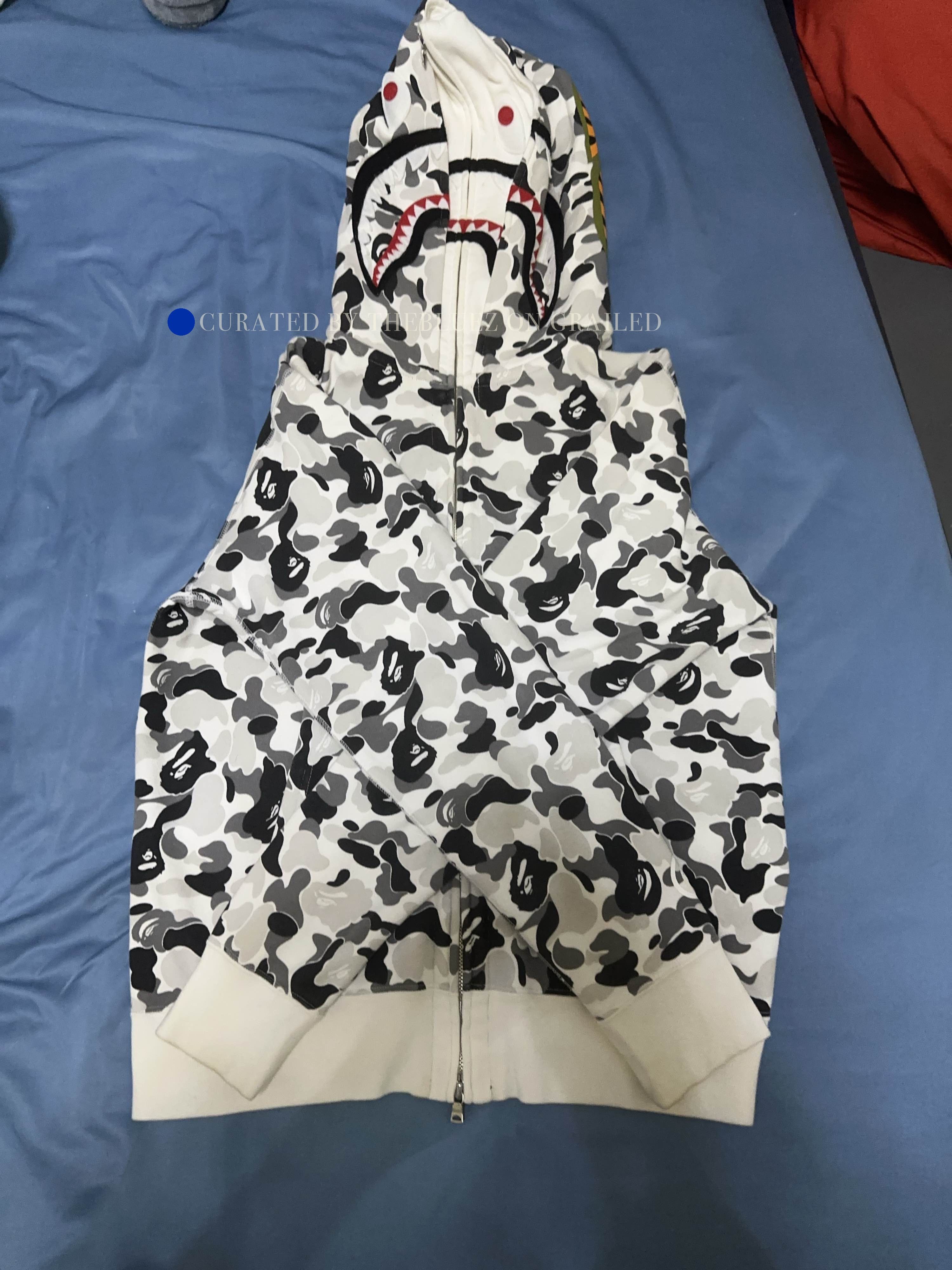 Bape Multi-Color Shark Camo Hoodie Size US L / EU 52-54 / 3 - 1 Thumbnail