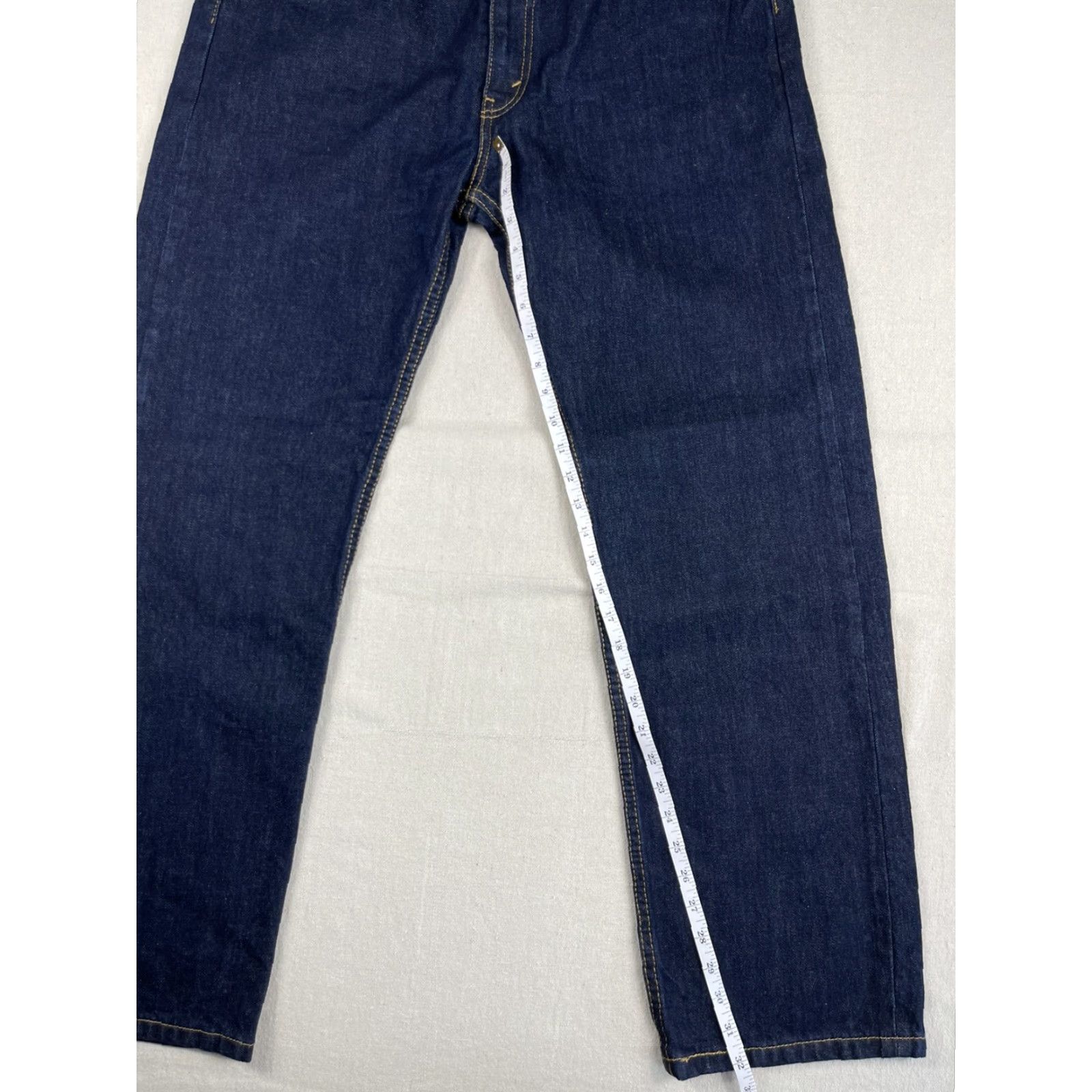 Levi's Levi's Jeans 505 Straight Men’s 38x32 Denim Dark Blue Cotton Zip Inseam 32 N/A Size US 38 / EU 54 - 6 Thumbnail