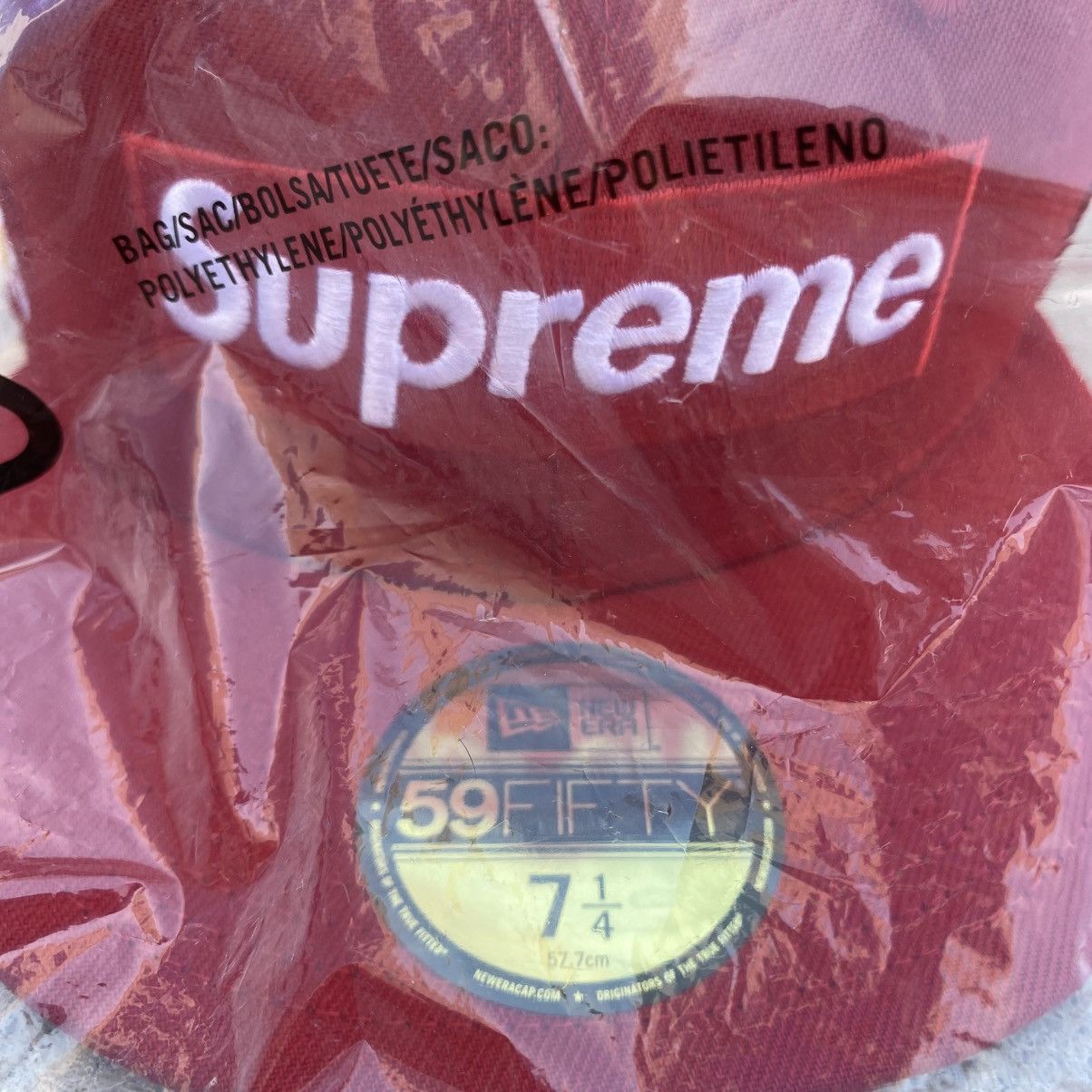 Supreme Supreme Box Logo Mesh Back New Era Fitted Hat 7 1/4 Red Size ONE SIZE - 5 Thumbnail