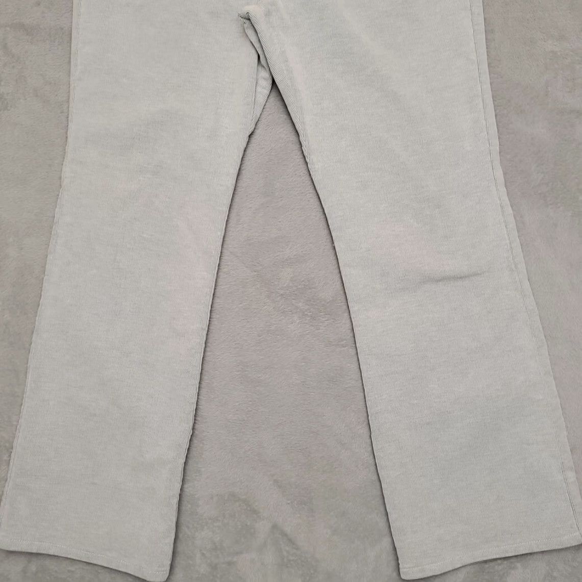 Etro VINTAGE Levis Pants Women 13 Gray Corduroy 517 Boot Cut 90s Style Casual Size 34" / US 12 / IT 48 - 2 Thumbnail