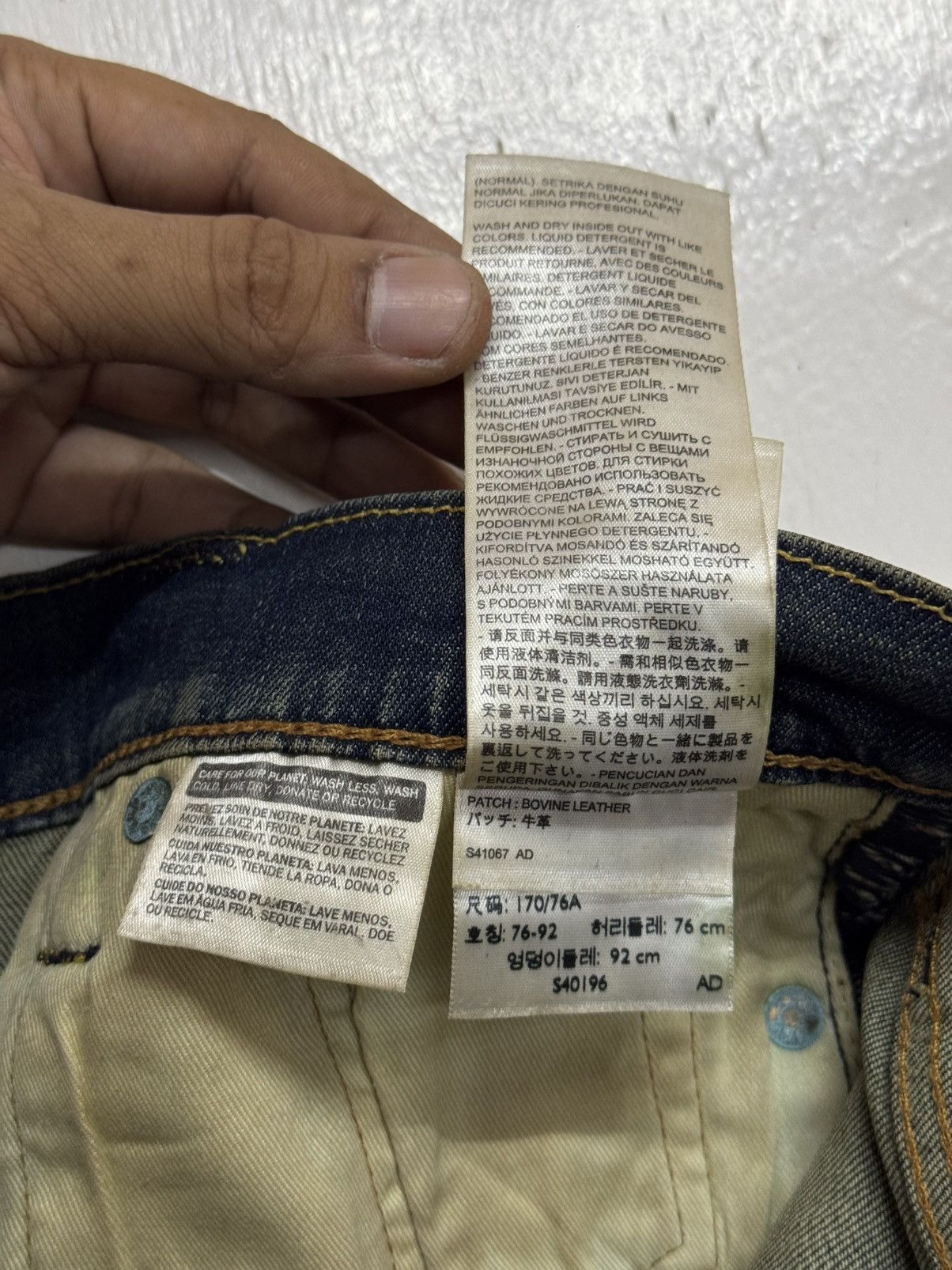 Levi's × Vintage Levis Model 513 Sunfaded Size US 34 / EU 50 - 9 Thumbnail