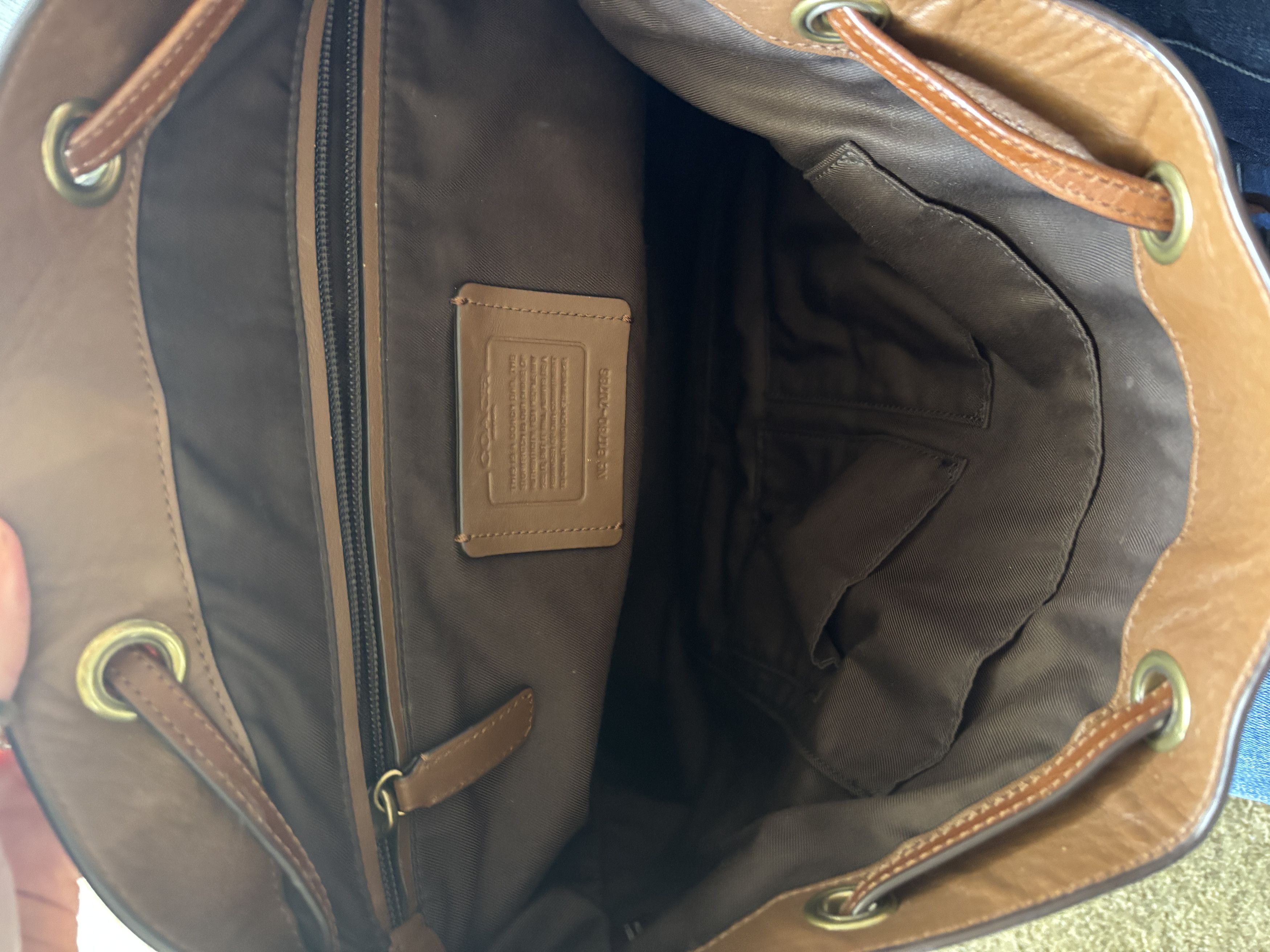 Coach Coach Leather Backpack Size ONE SIZE - 6 Thumbnail