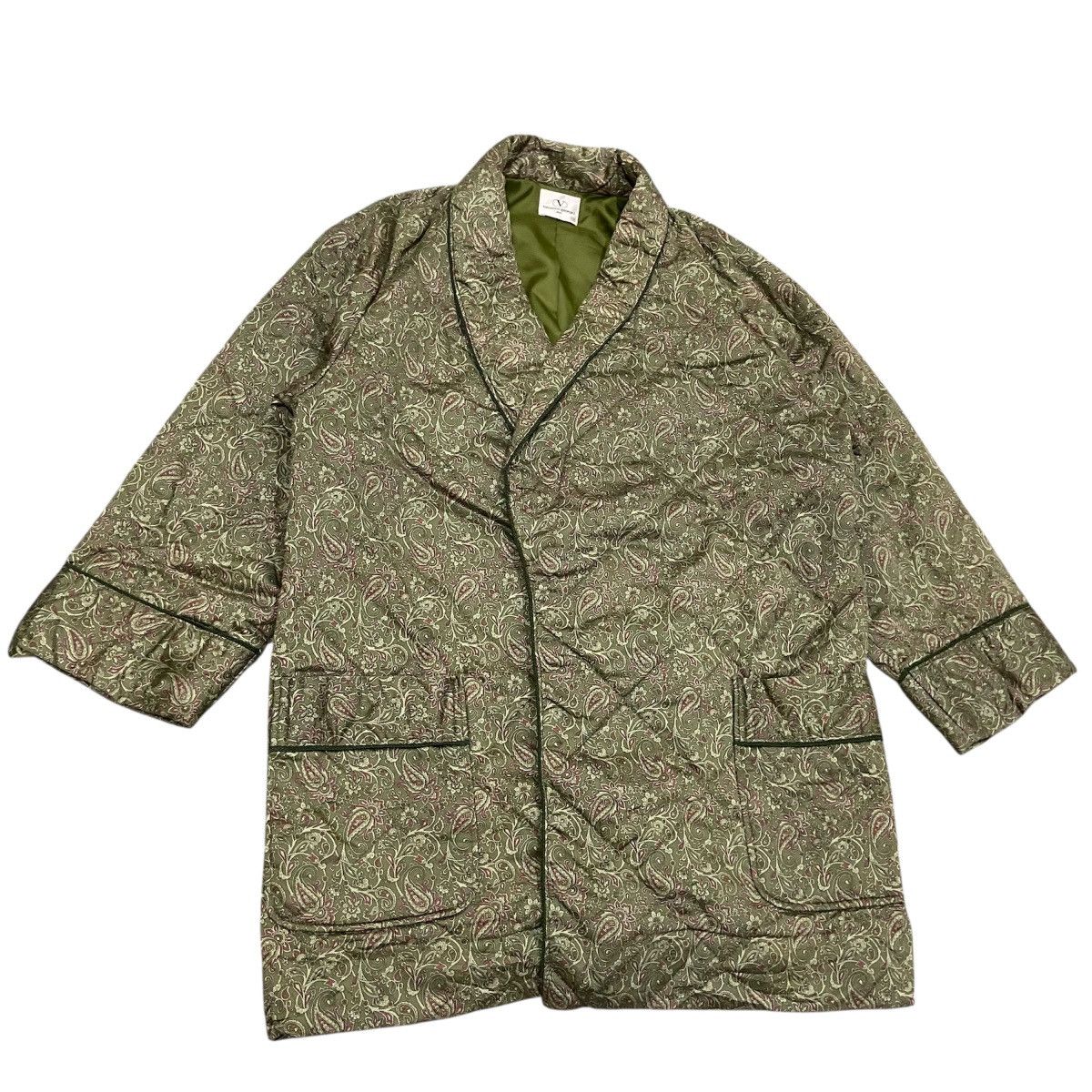 Valentino Vintage Valentino Garavani Body Paisley Quilted Robe Coat Size US M / EU 48-50 / 2 - 3 Thumbnail