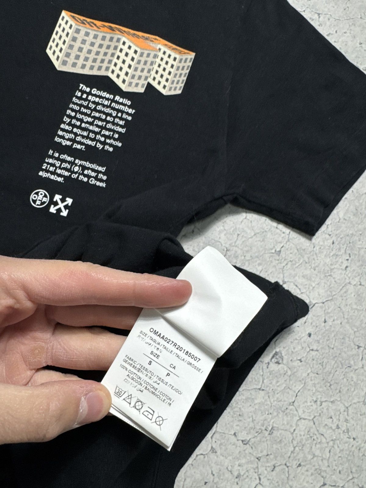 Off-White Off-White Rationalism Luxury Black Big Logo Shirt Size S Size US S / EU 44-46 / 1 - 7 Thumbnail