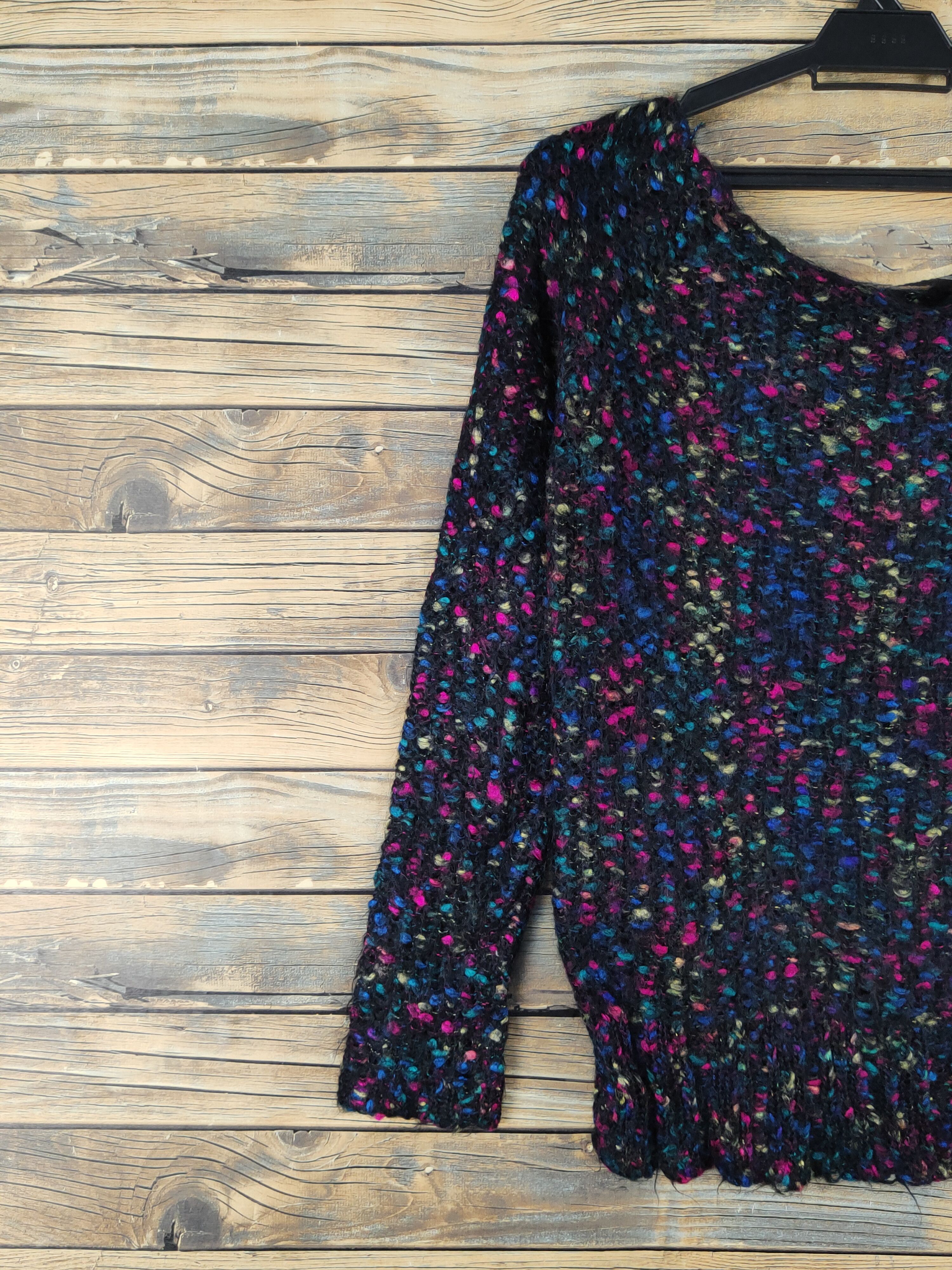 Japanese Brand × Vintage Nouesue Black Knitwear Sweatshirts #W1672 Size S / US 4 / IT 40 - 3 Thumbnail