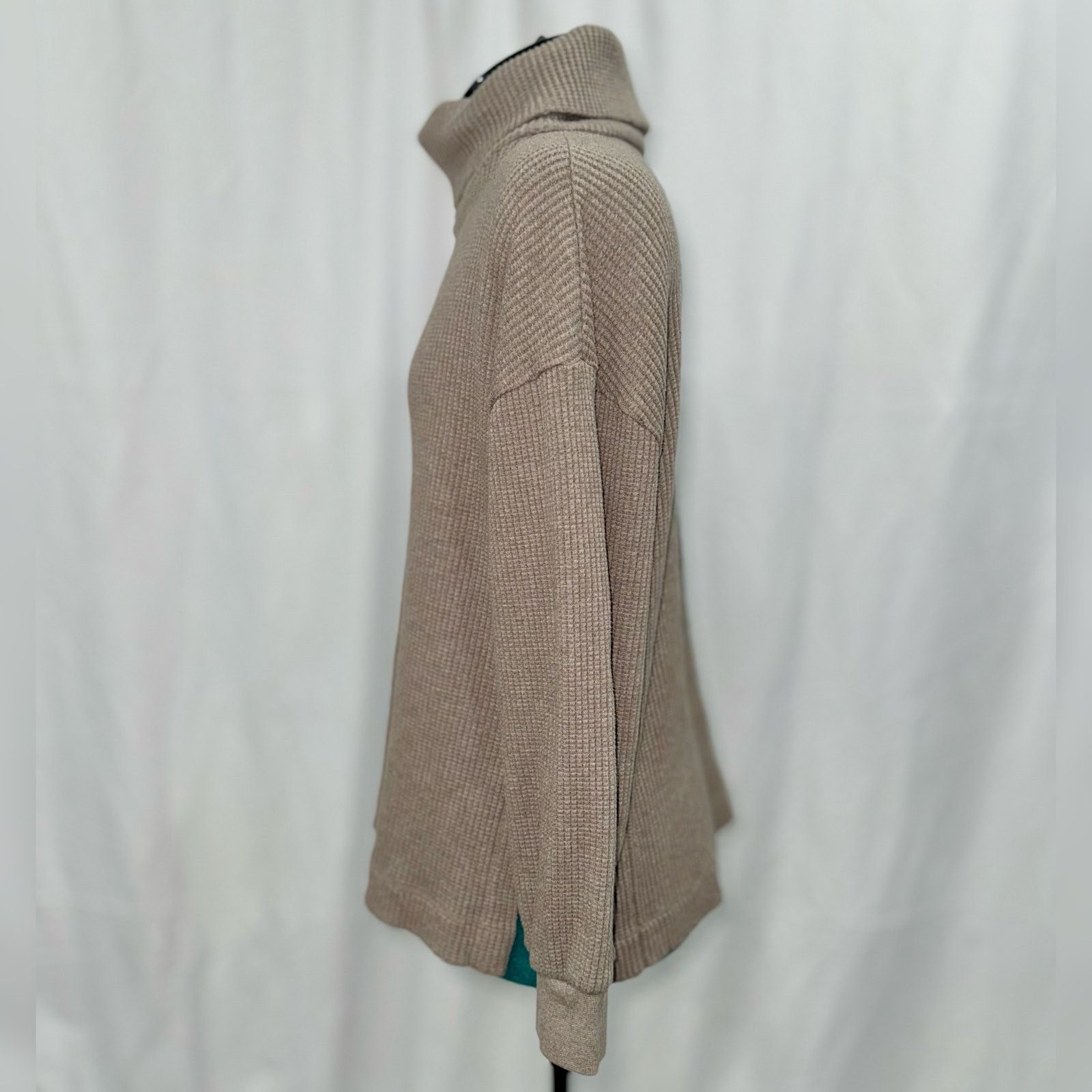 Gap Gap Brown Waffle-Knit Turtleneck Sweater | Sz S Size S / US 4 / IT 40 - 5 Thumbnail