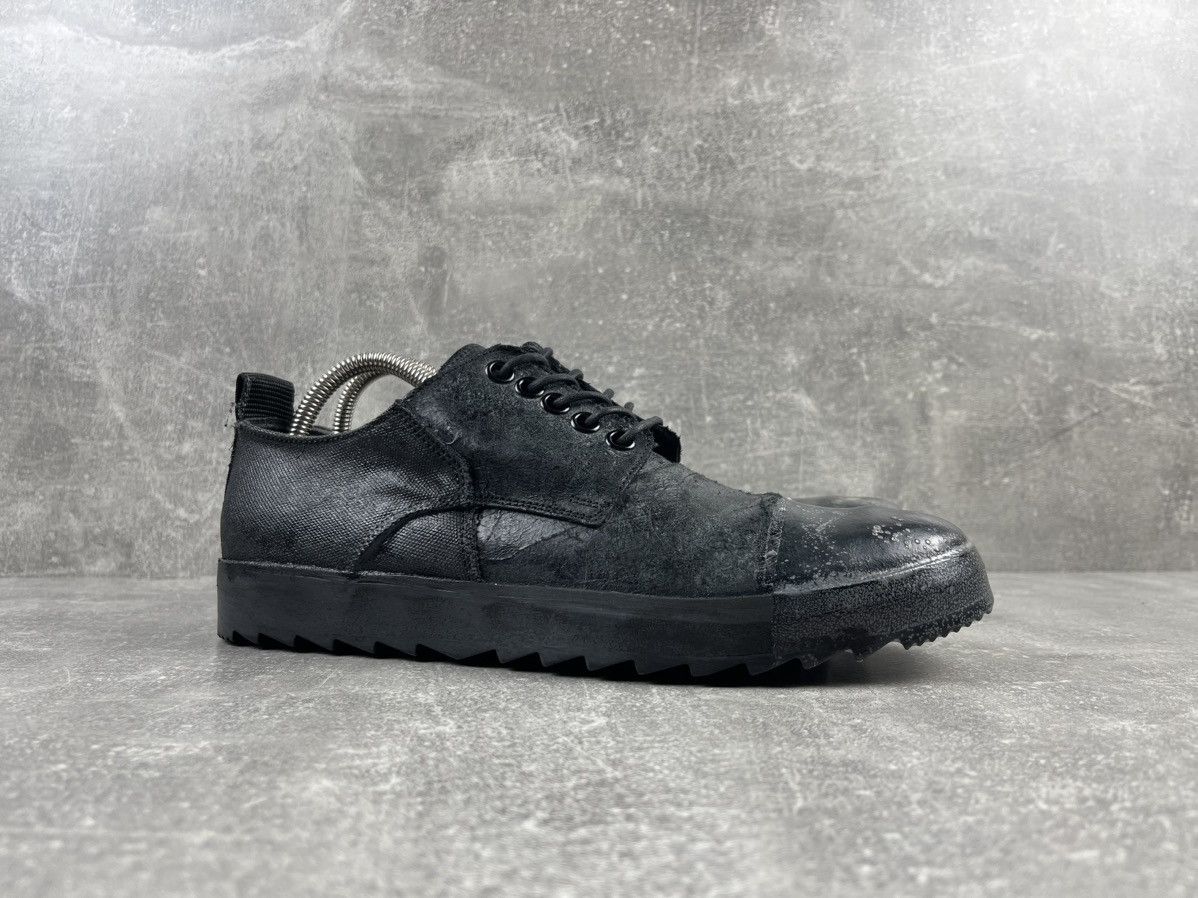 Vintage C.C.Poell Style Wax Silicone Avant Garde Opium Sneakers Size US 9 / EU 42 - 2 Thumbnail