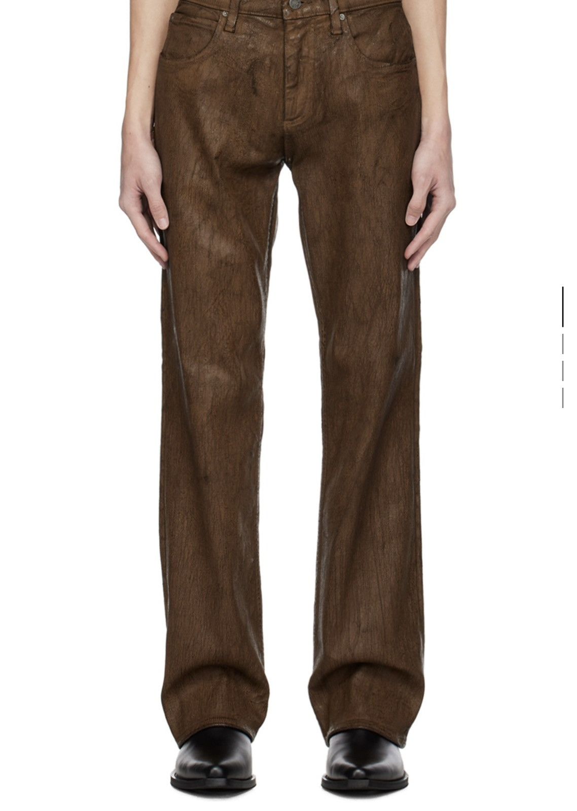 Guess Guess Brown Peeled Jeans Size US 34 / EU 50 - 1 Thumbnail