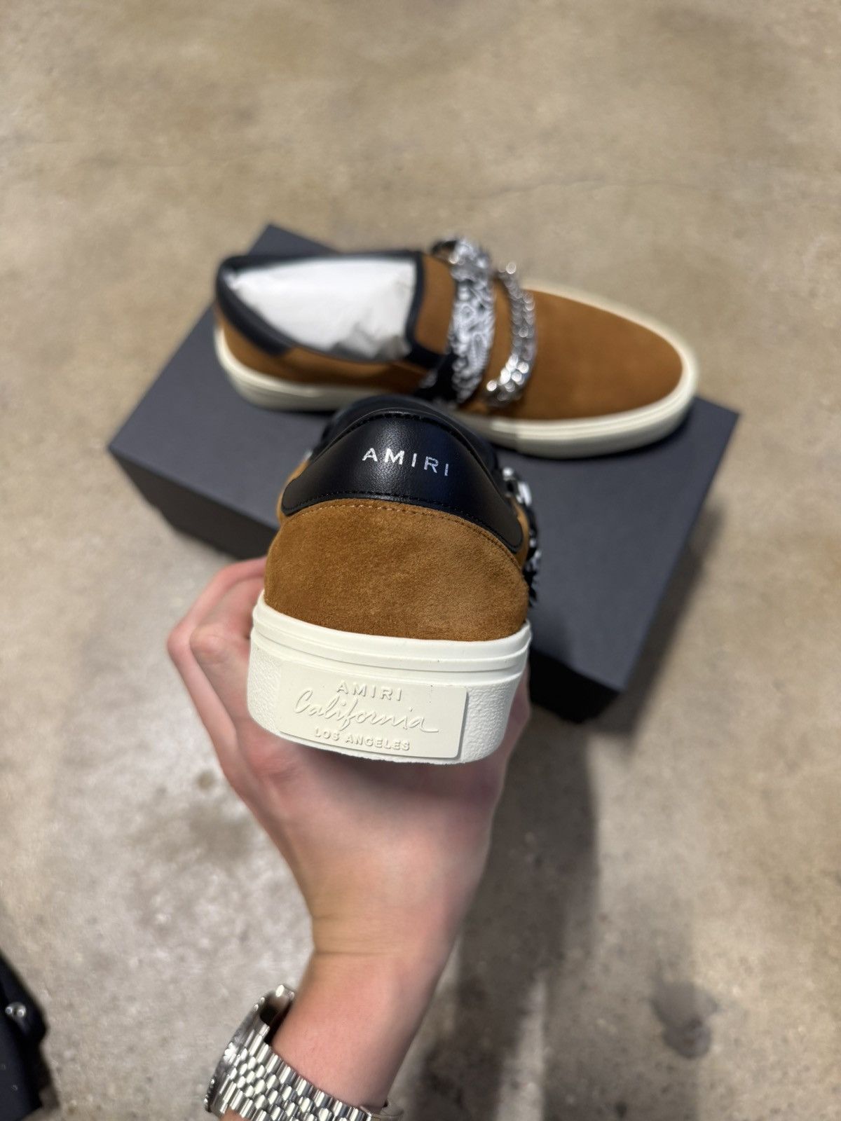 Amiri Amiri Bandana Buckle Slip On Suede Sneaker NEW 750$ Size US 11 / EU 44 - 3 Thumbnail