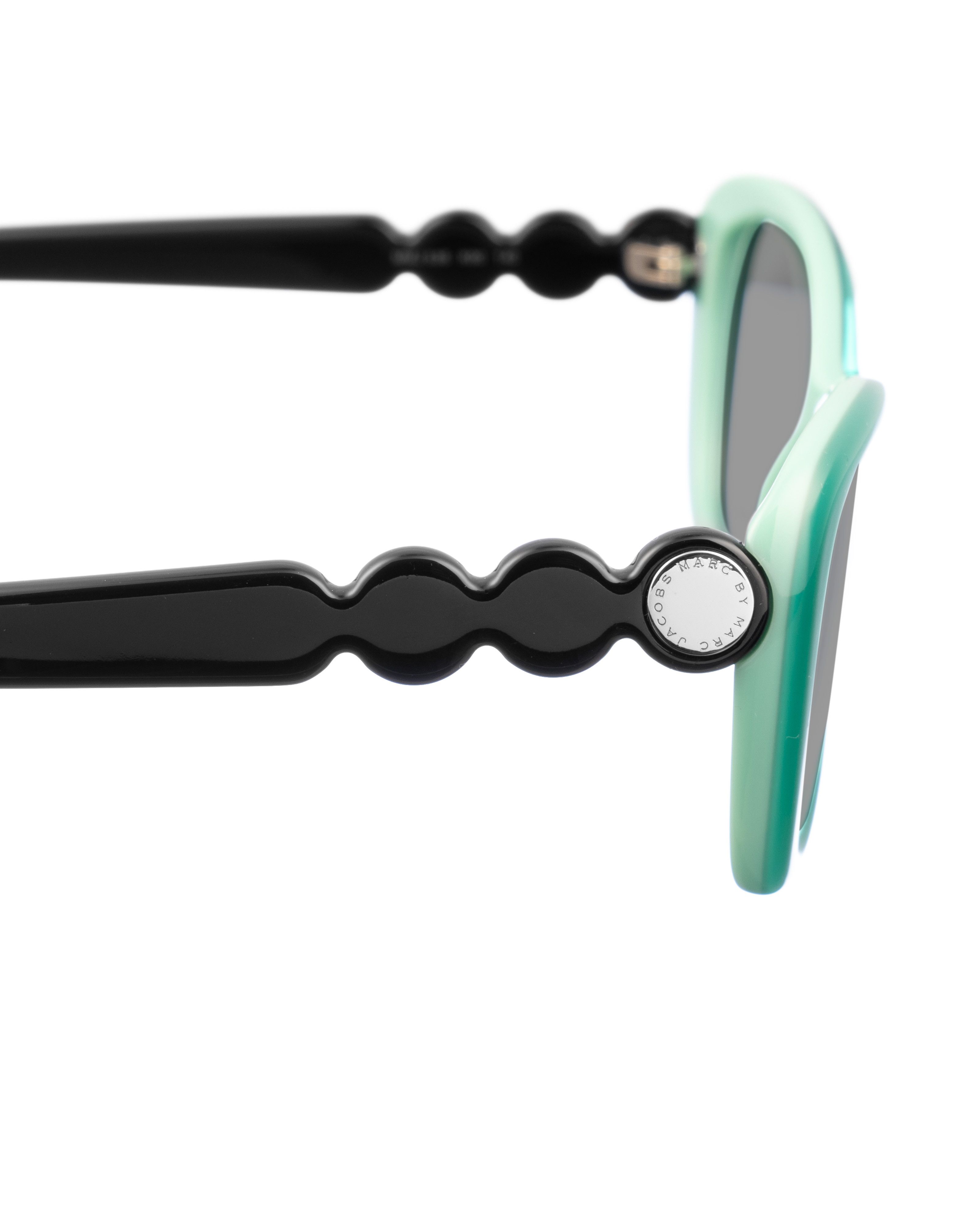 Marc Jacobs Marc by Marc Jacobs 00s Green & Black Cat-Eye Sunglasses Size ONE SIZE - 3 Thumbnail