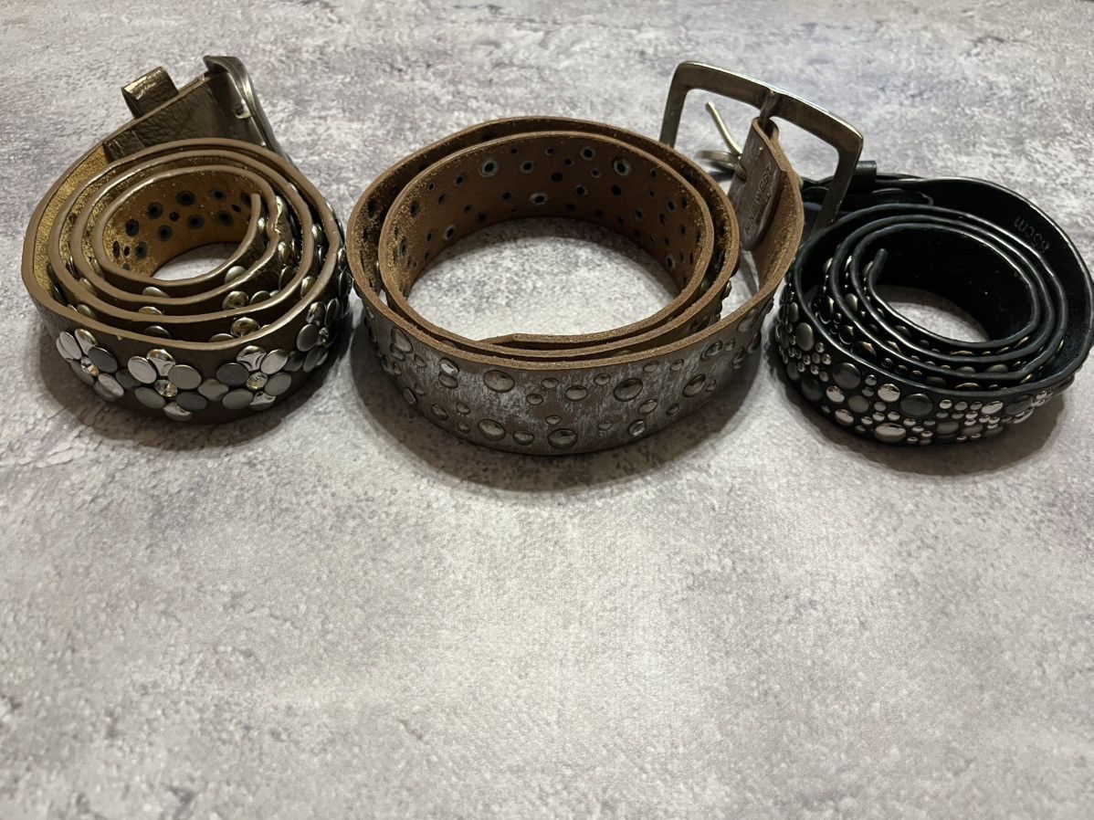 Vintage Vintage bundle of three belts as B B Simon y2k Size ONE SIZE - 1 Thumbnail