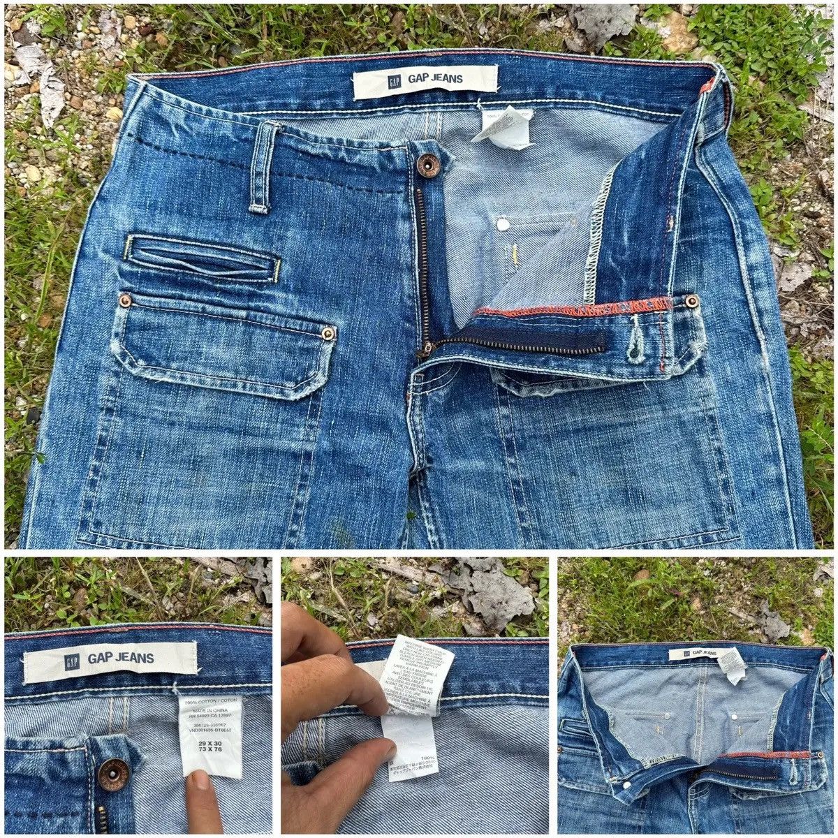 In The Attic STEALS!! GAP Jeans Vintage Work Wear VERY RARE Denim Pants Size US 29 - 16 Thumbnail
