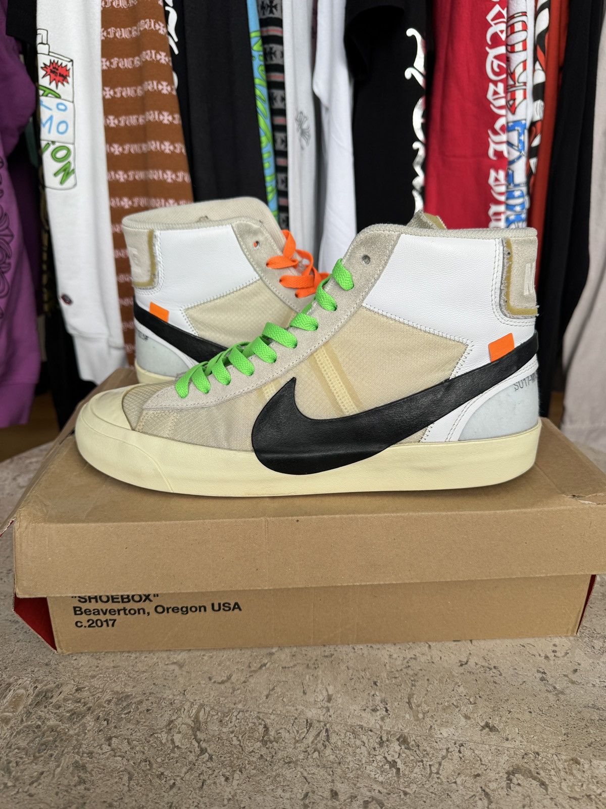 Off-White Nike Blazer Mid Off-White Size US 10.5 / EU 43-44 - 2 Thumbnail