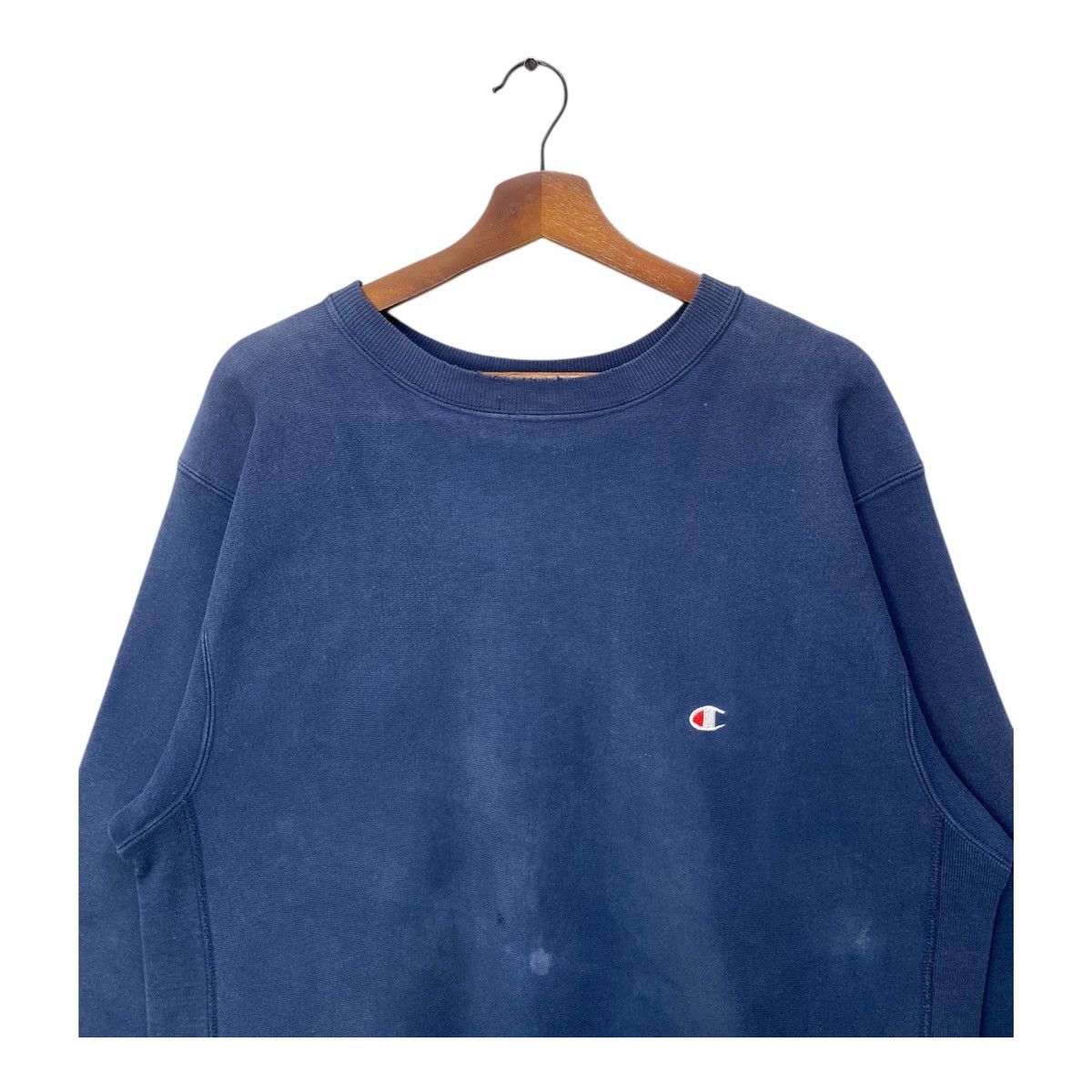 Champion Vintage 90s Champion Reverse Weave Distressed Sweatshirts Size US L / EU 52-54 / 3 - 2 Thumbnail