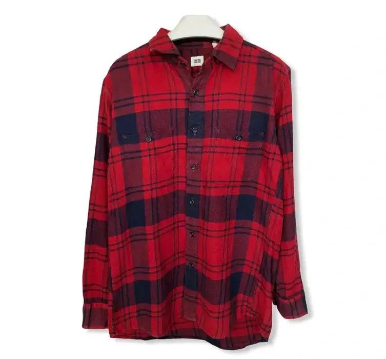 Japanese Brand Japanese Brand Uniqlo Plaid Tartan Flannel Shirt 👕 Size US M / EU 48-50 / 2 - 1 Thumbnail