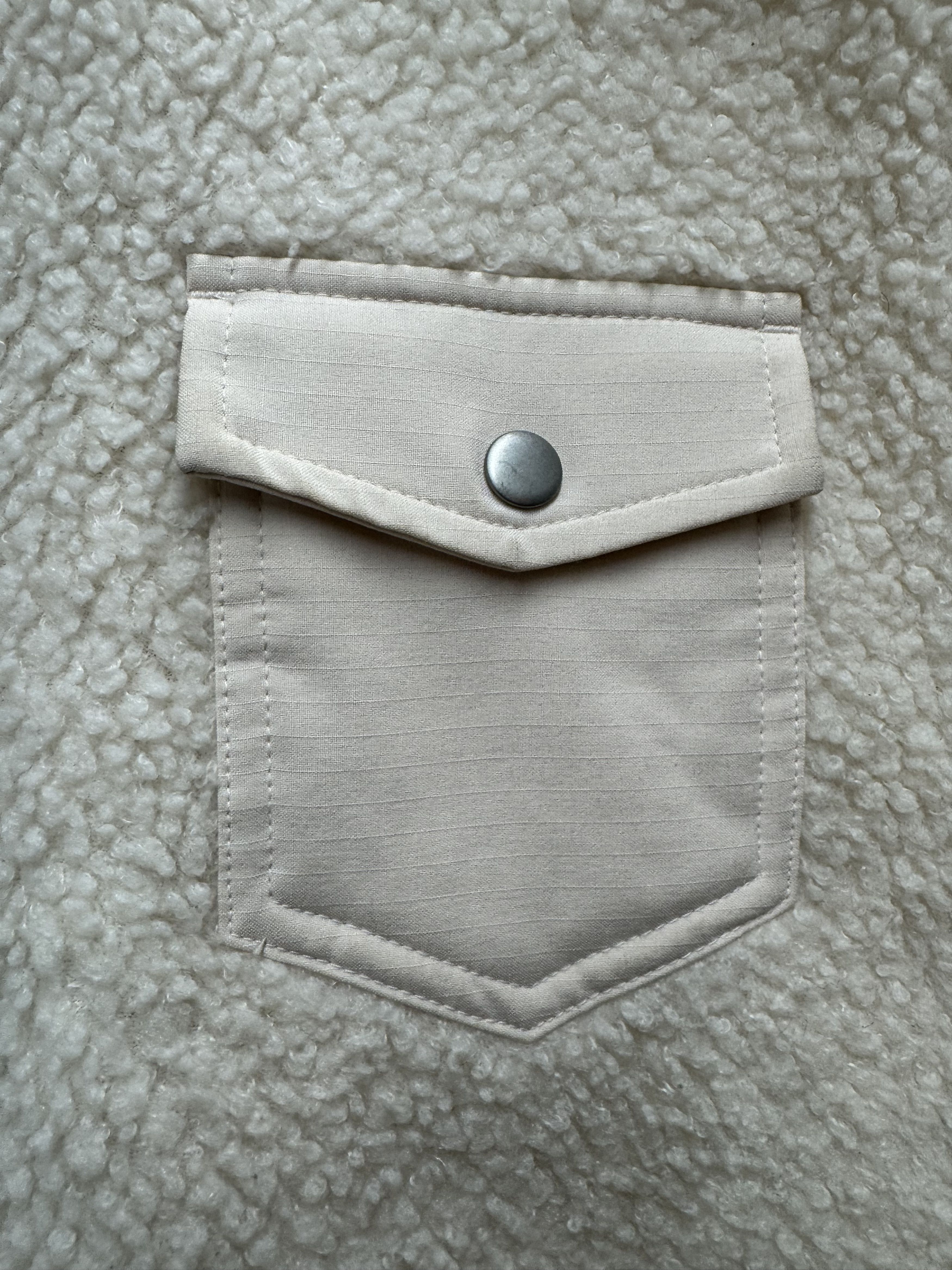 Other Goodfellow and Co Faux Shearling Fleece Cream Shirt Jacket Size US M / EU 48-50 / 2 - 3 Thumbnail