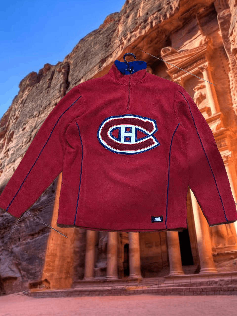 NHL vintage Sweatshirt big logo hoodie NHL Hockey Size US S / EU 44-46 / 1 - 1 Thumbnail
