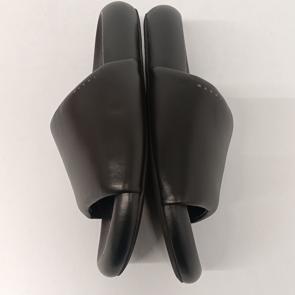 Marni Marni Men's Black Leather Pouf Sandals - EU46/US13 Size US 13 / EU 46 - 5 Thumbnail