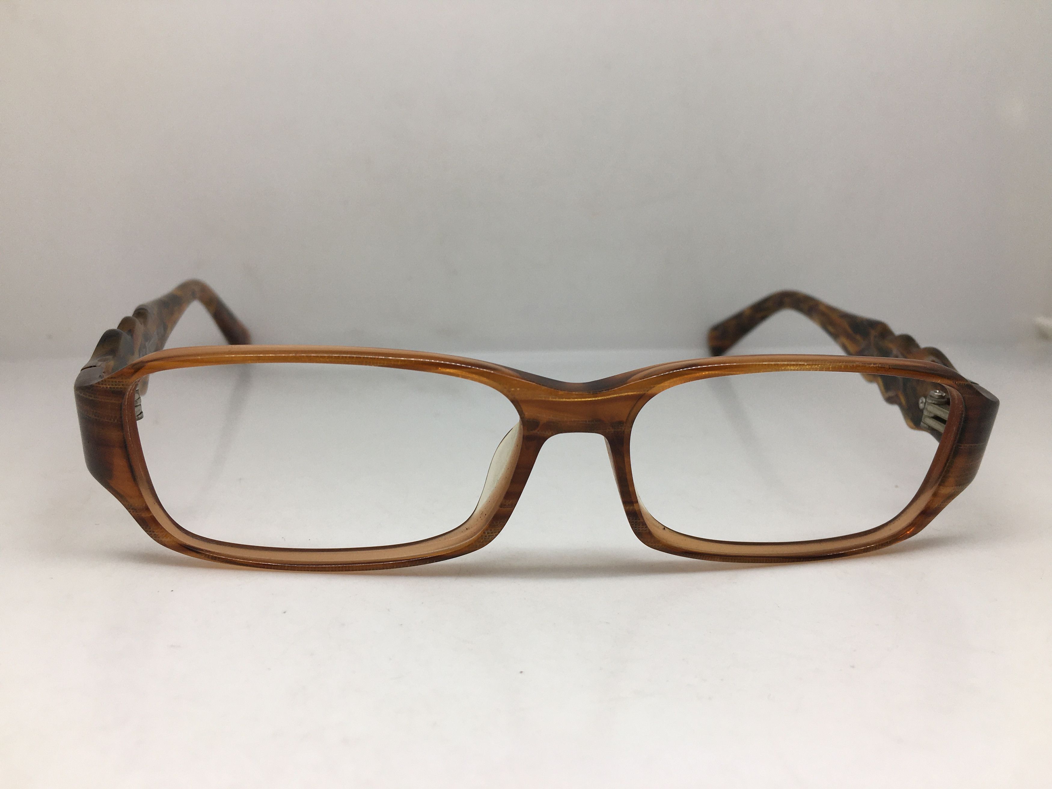 Evisu Vintage Evisu EV-8183 Brown Acetate RX Eyeglasses Frame Size ONE SIZE - 4 Thumbnail