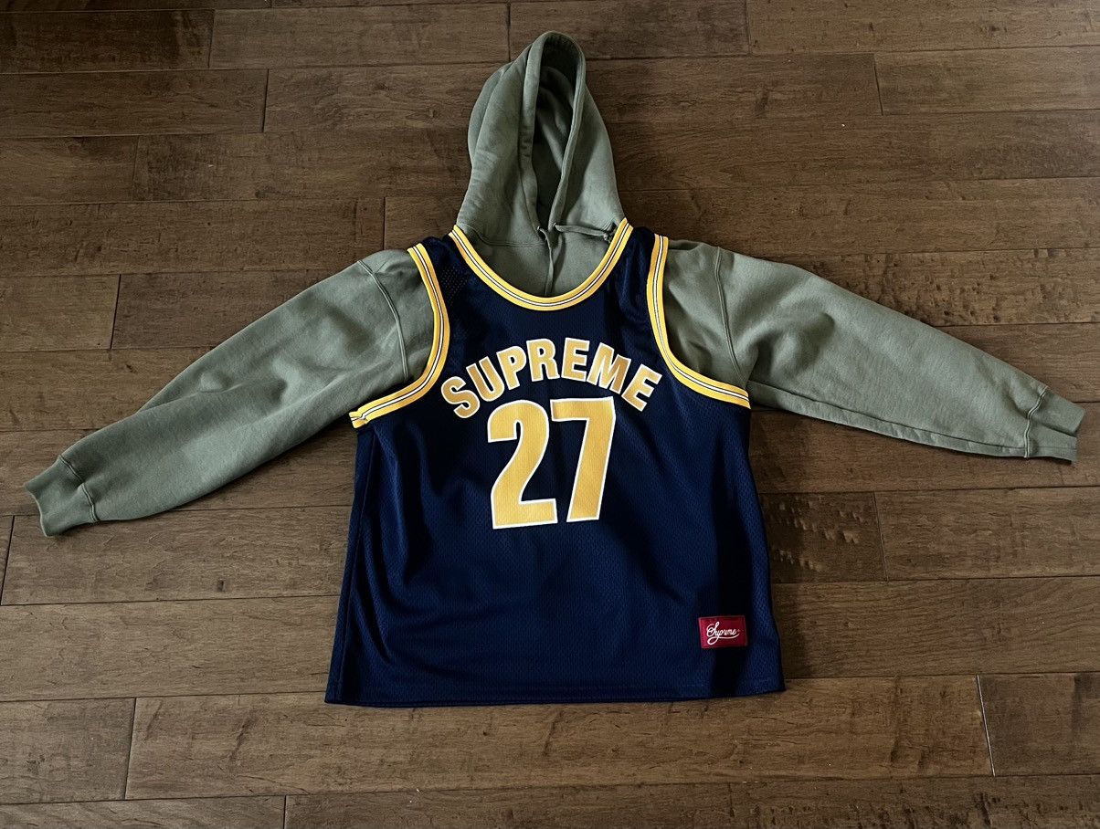 Supreme Jersey Hoodie | Grailed