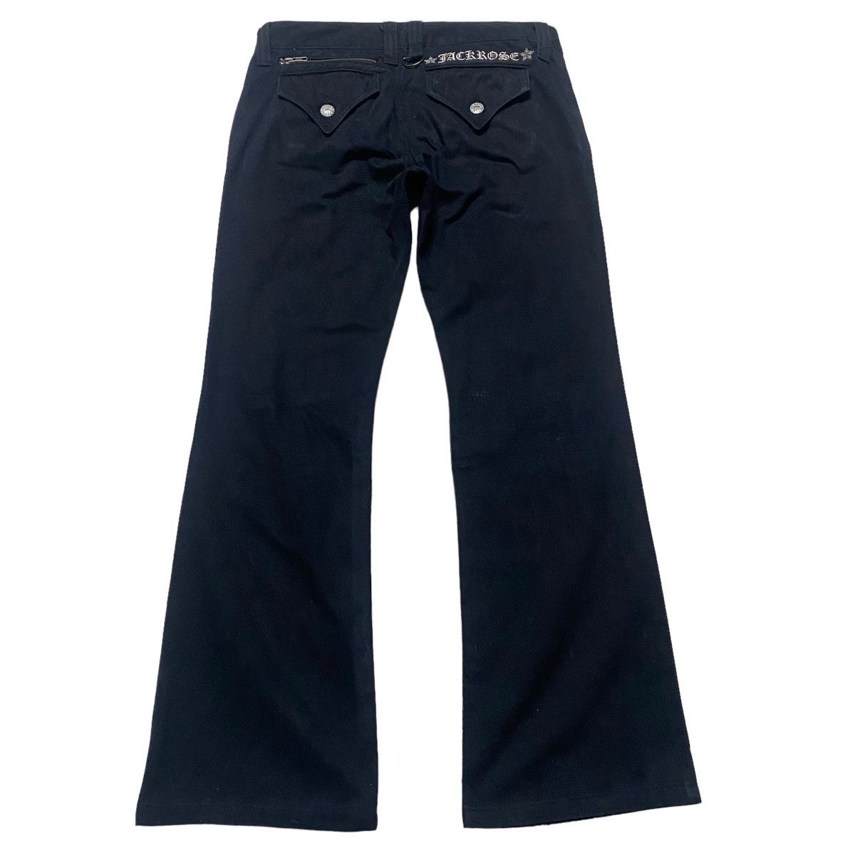 image of Jack Rose x Yasuyuki Ishii Jackrose Black Flare Pants, Men's (Size 30)