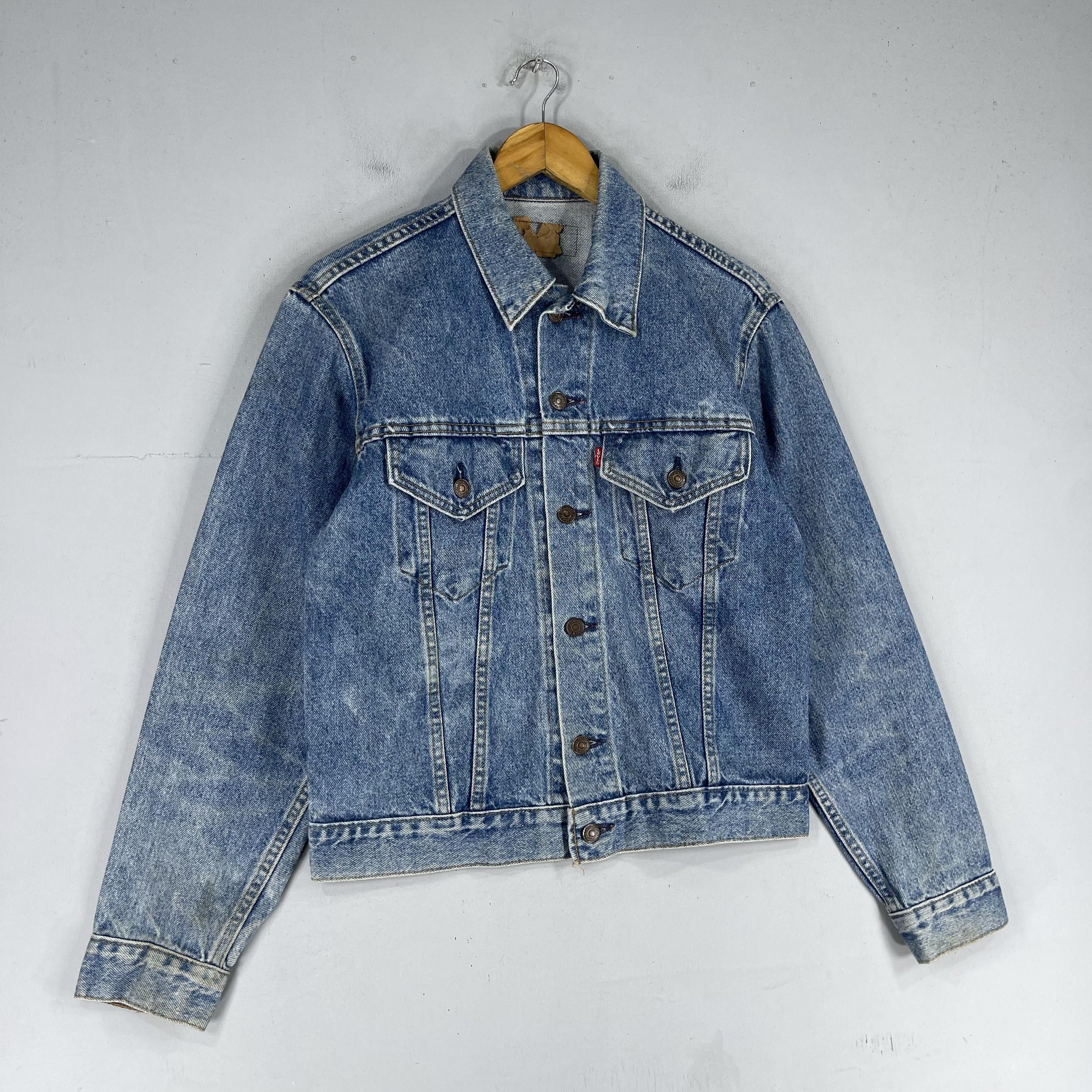 Levi's × Vintage Vintage 90's LEVI'S Strauss Usa Denim Trucker Jacket Size US S / EU 44-46 / 1 - 3 Thumbnail