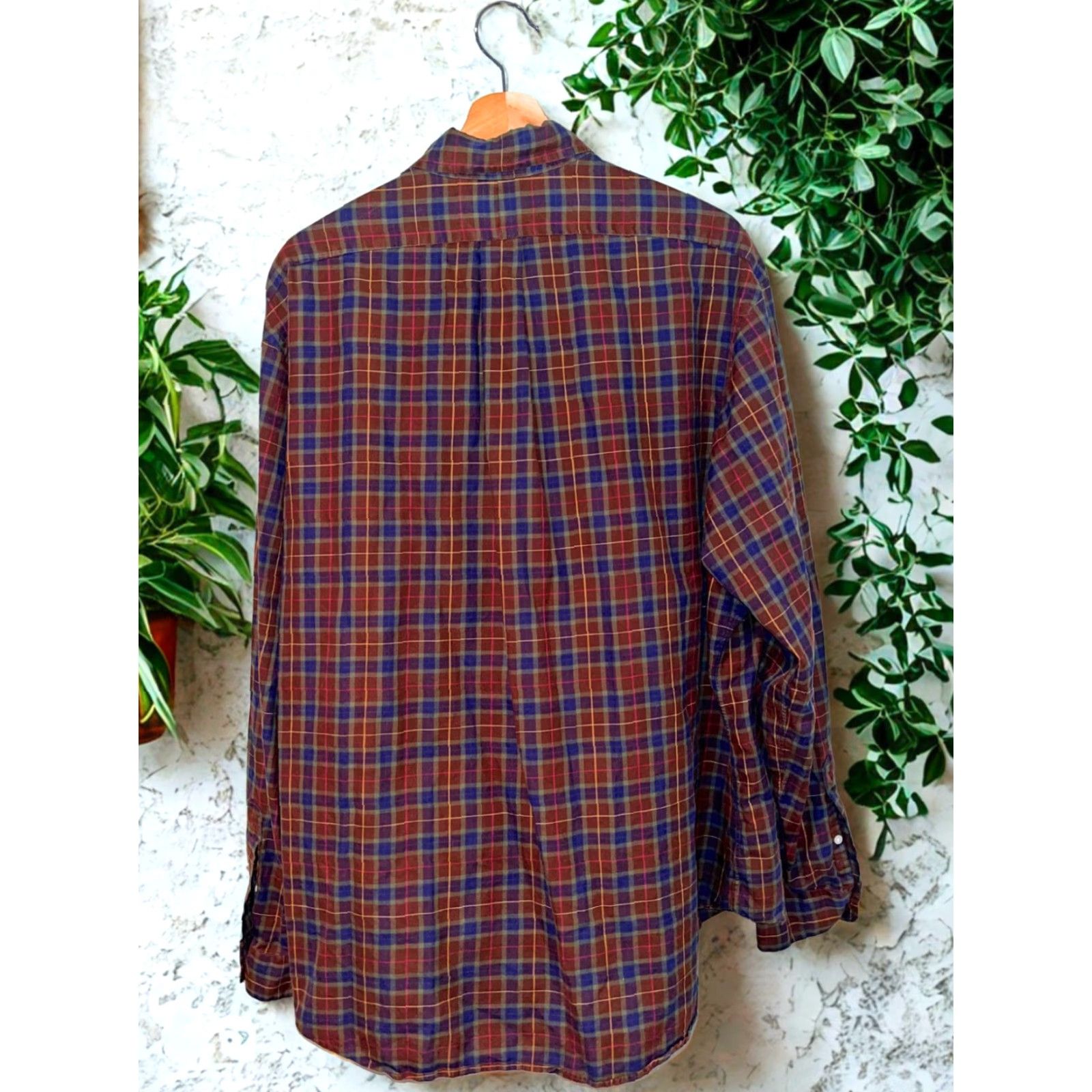 Polo Ralph Lauren VINTAGE Polo Ralph Lauren Plaid Shirt Men XXL Custom Fit 100% Cotton EUC Size US XXL / EU 58 / 5 - 7 Thumbnail
