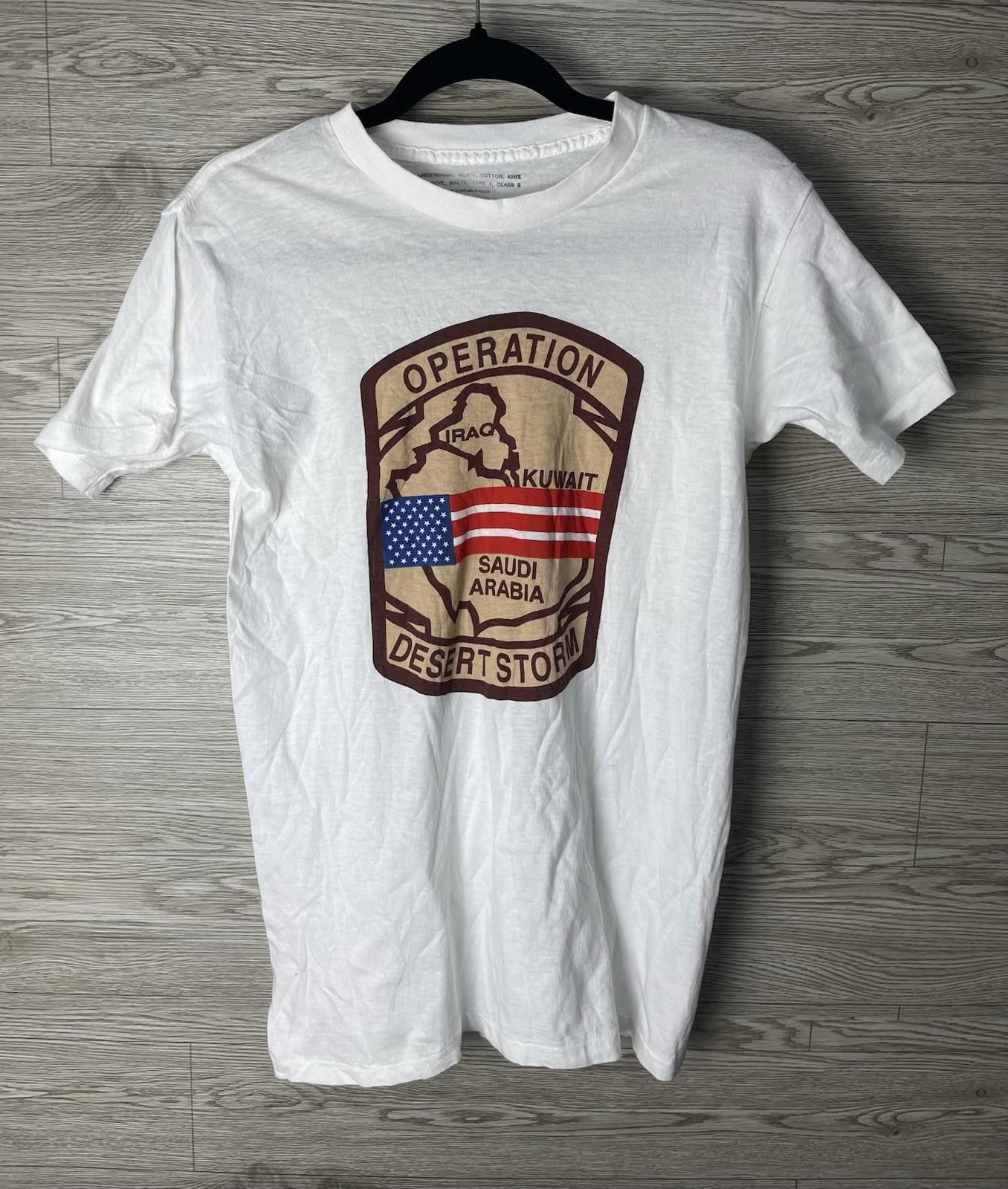 Hanes Vintage Operation Desert Storm Shirt Men M Army USA Single Size US M / EU 48-50 / 2 - 1 Thumbnail