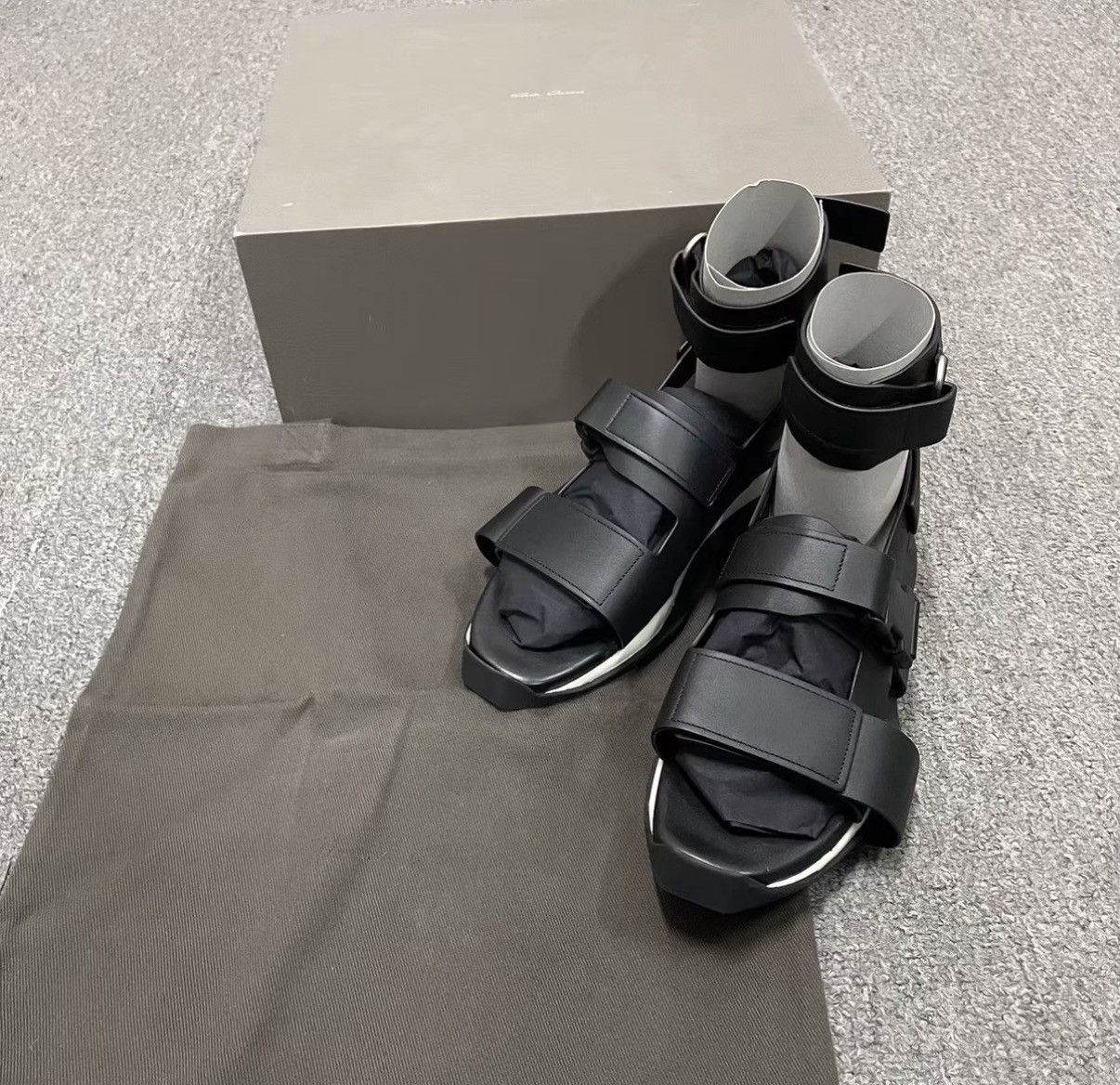 Rick Owens Rick Owens Black Sandals J41 Size US 8.5 / EU 41-42 - 1 Thumbnail