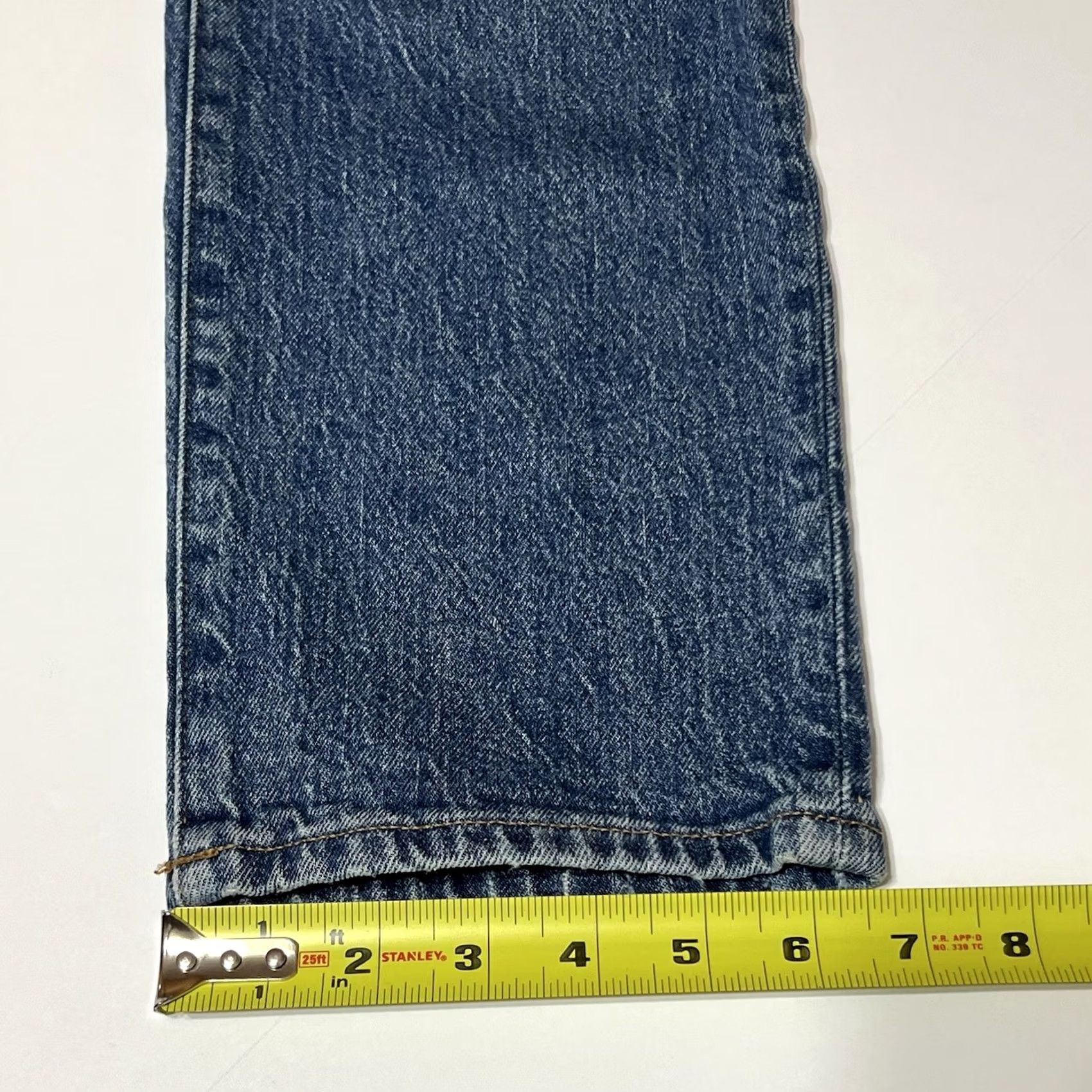 Madewell Madewell The Perfect Vintage Jeans Womens 31 34x28 Blue Denim High Rise Straight Pockets Logo Button Regular Size 24" / US 00 / IT 34 - 7 Thumbnail
