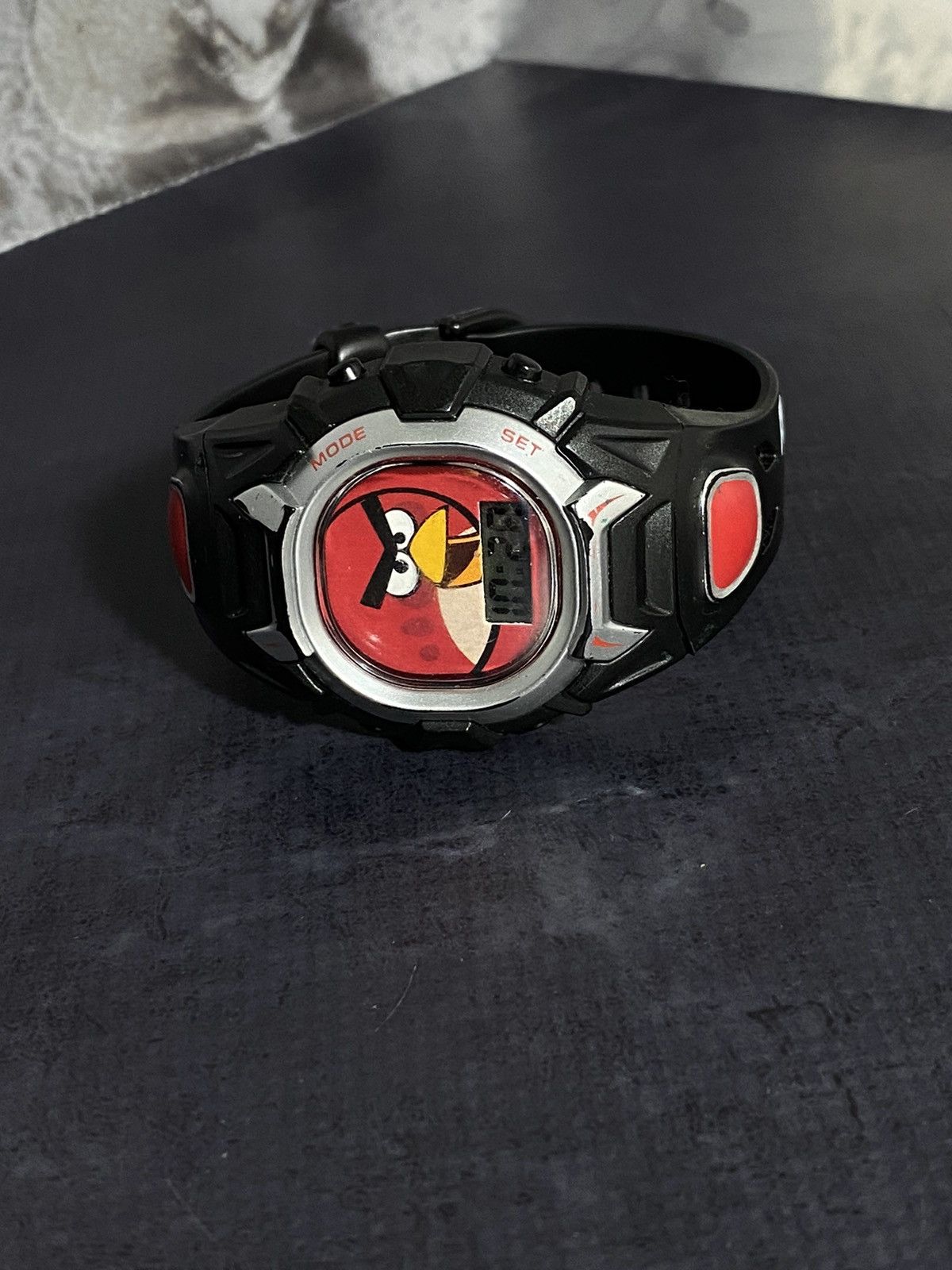 Vintage Angry Birds Digital Watch Black Red Strap Japanese Brand Size ONE SIZE - 6 Thumbnail
