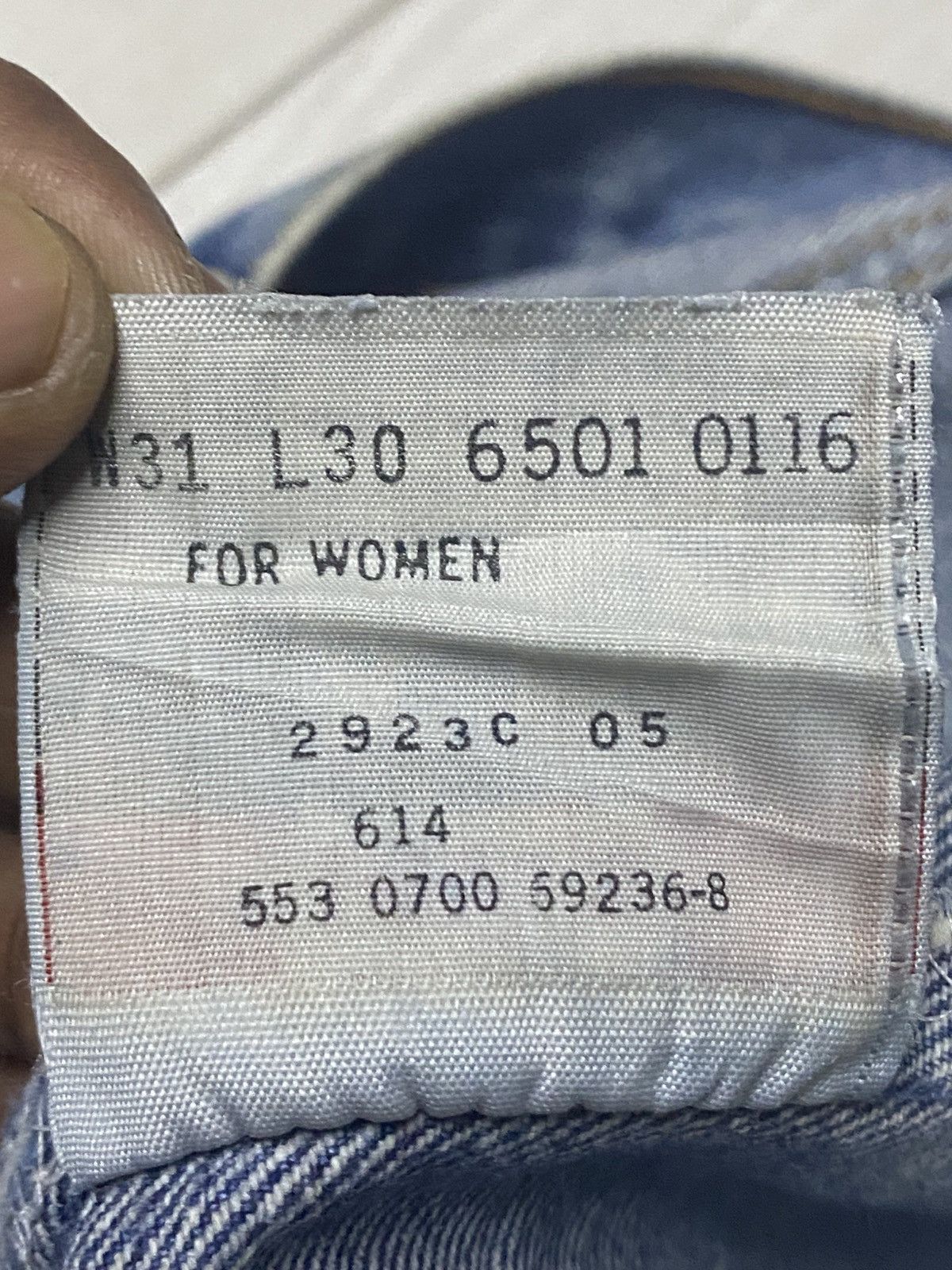 Levi's Levis 501 Y2k Faded Wash Bleach Distressed Jeans Size US 30 / EU 46 - 18 Thumbnail