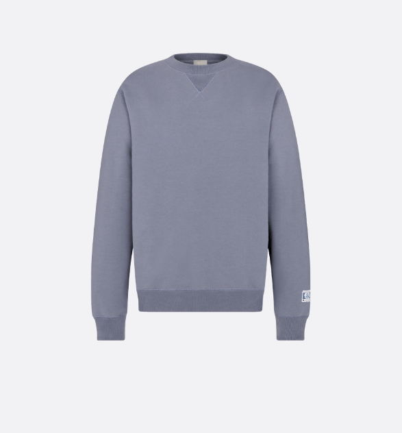 o1w1db10625 Dior Charm Relaxed-Fit Sweatshirt in Gray