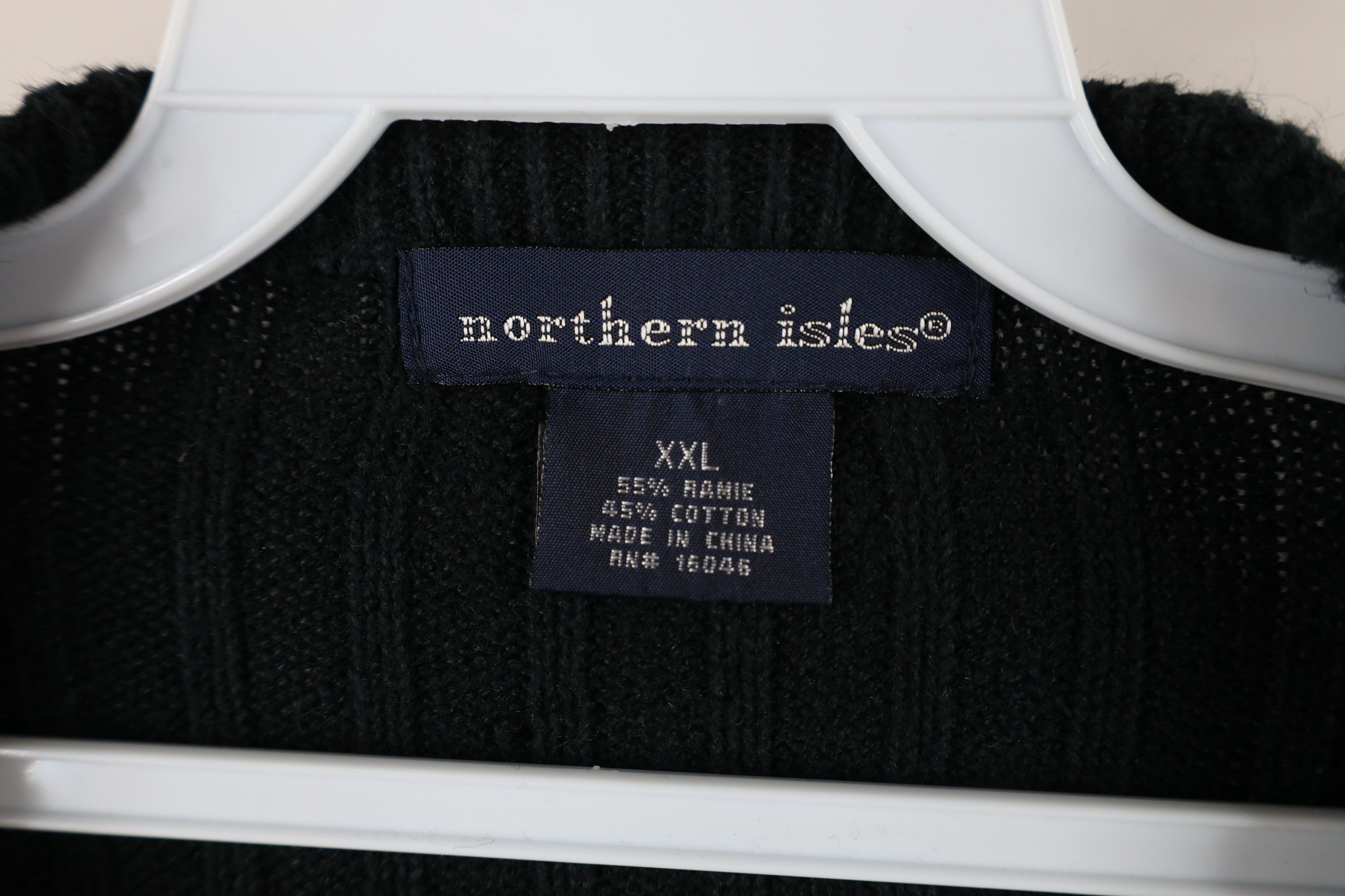 Vintage Vintage 90s Streetwear Ribbed Knit V-Neck Sweater Black Size US XXL / EU 58 / 5 - 4 Thumbnail