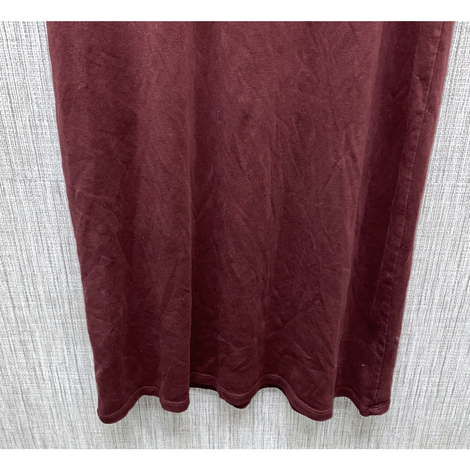 Vintage Peruvian Connection Womens Long Dress Pima Cotton Dark Red Size M Regular Women Long Dress Fall Spring Pullover Casual Vintage: No Size M / US 6-8 / IT 42-44 - 3 Thumbnail