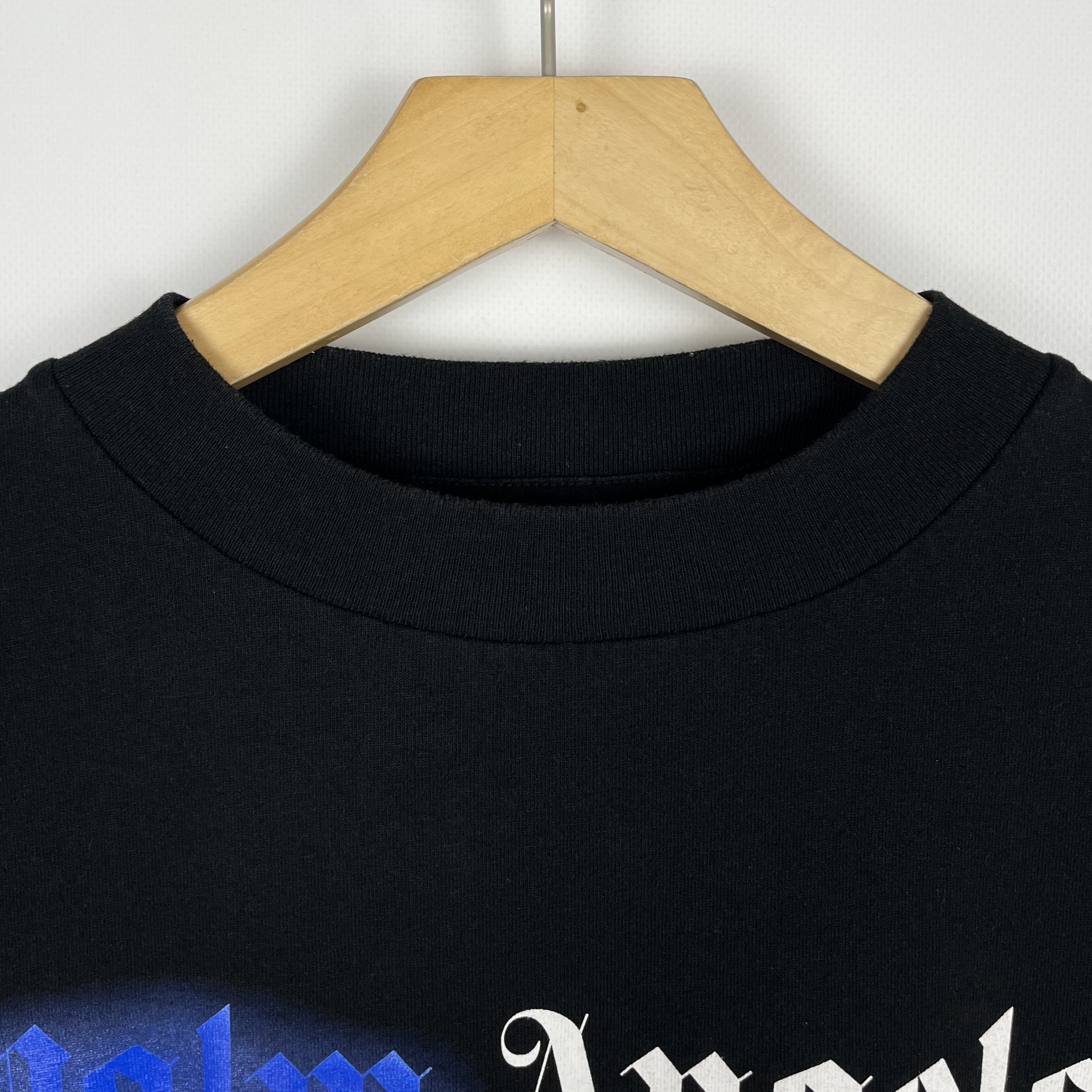 Palm Angels Palm Angels New York Sprayed Big Logo T Shirt Size US L / EU 52-54 / 3 - 7 Thumbnail