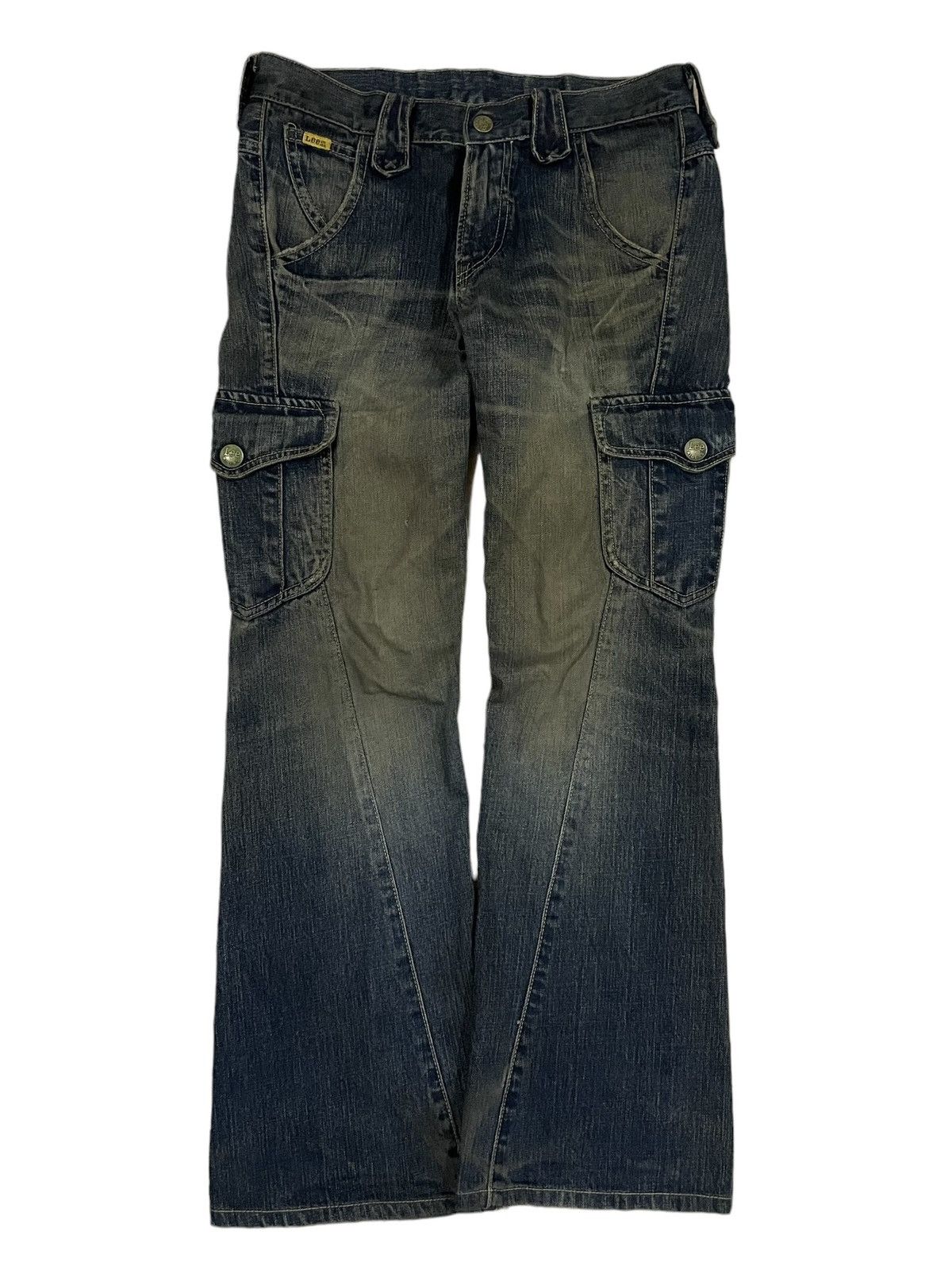 Lee × Vivienne Westwood Vintage Lee Rider Mid Rise Mud Wash Cargo Flare Punk Jeans Size US 30 / EU 46 - 3 Thumbnail