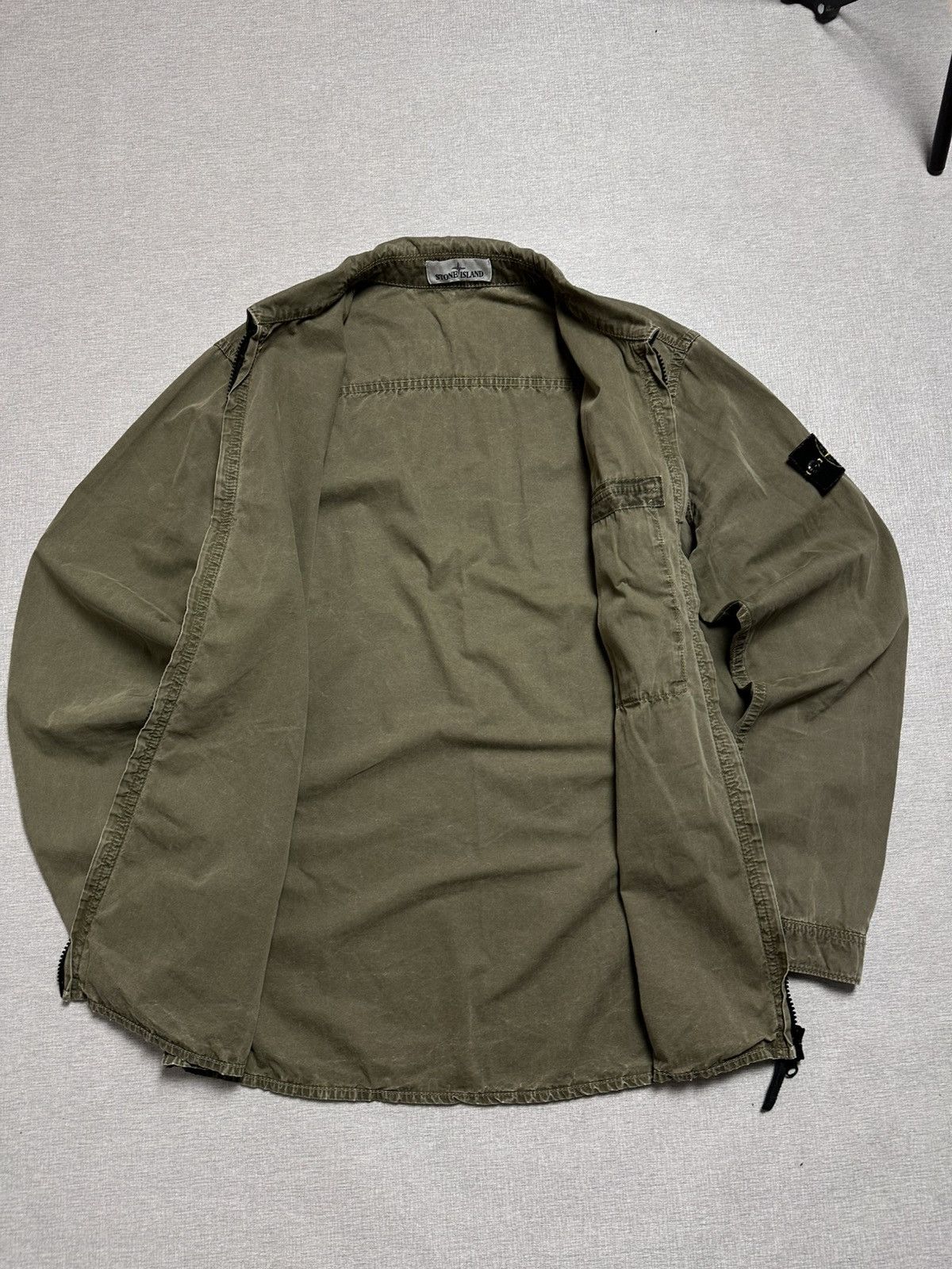 Massimo Osti Stone Island Garment Dyed Zip Overshirt Size US M / EU 48-50 / 2 - 9 Thumbnail