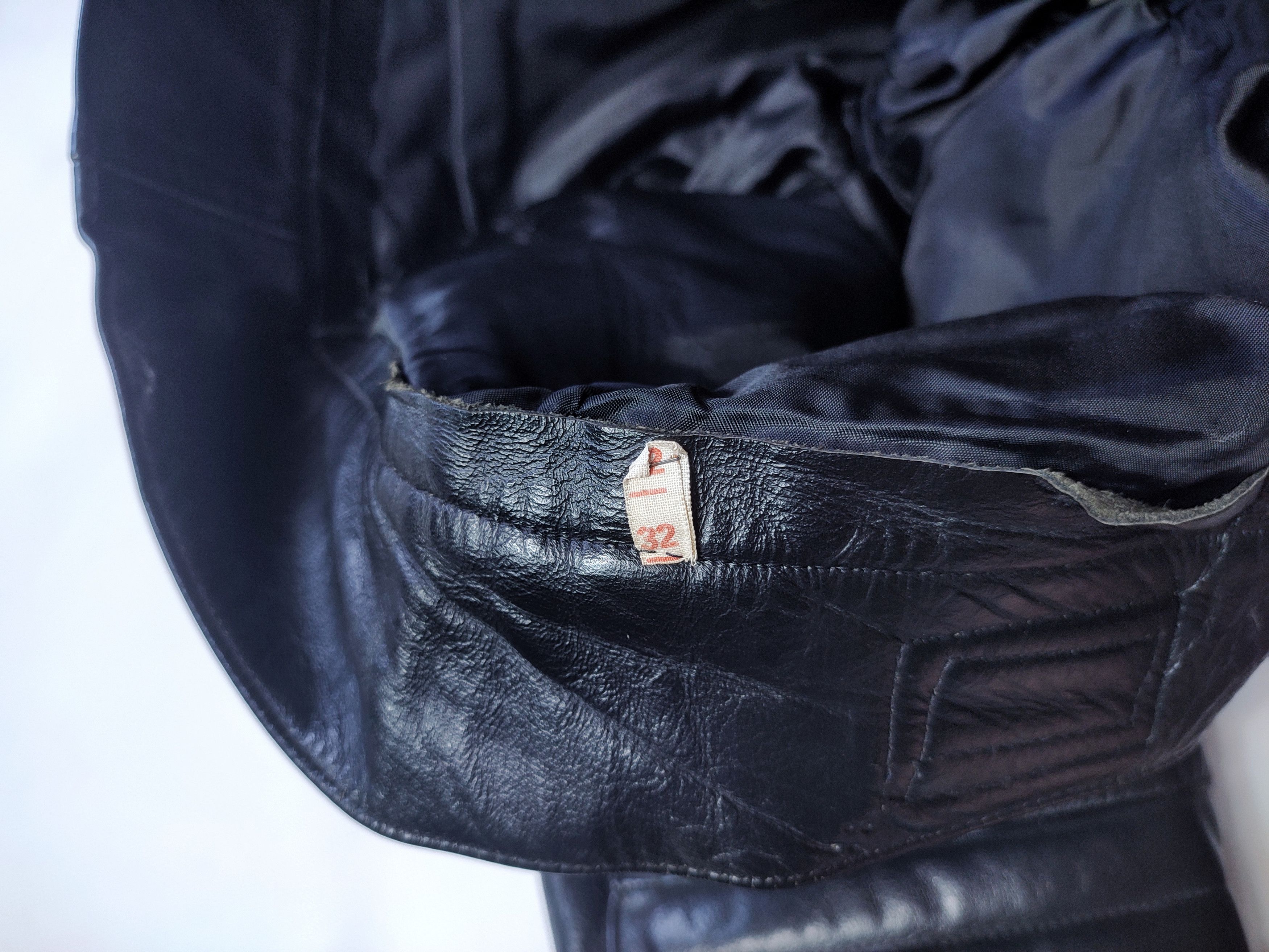 Genuine Leather Vintage Moto Biker Leather Pants Size US 32 / EU 48 - 11 Thumbnail