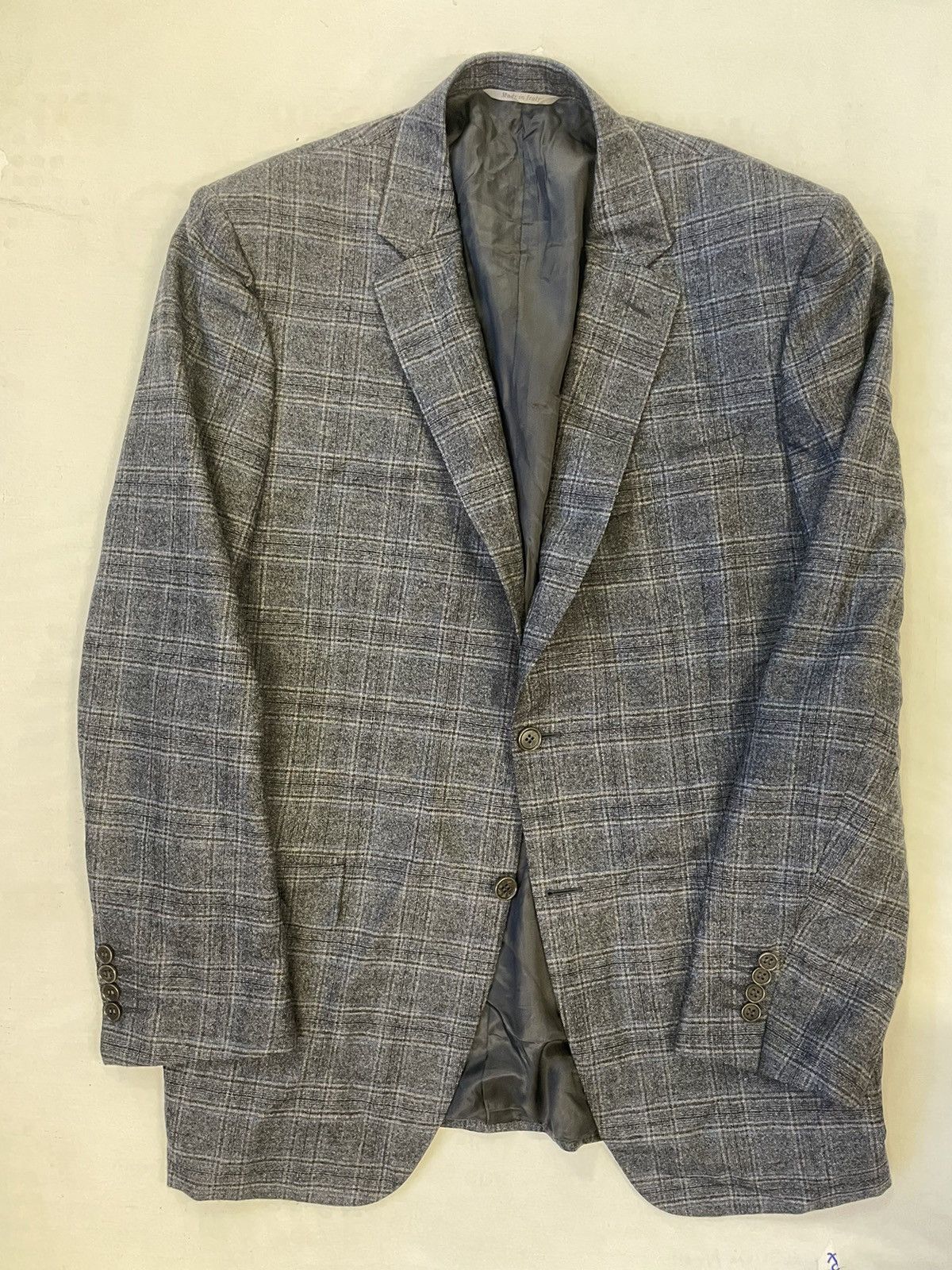 Canali Fall Weight Wool Check Jacket Size 46R - 5 Thumbnail