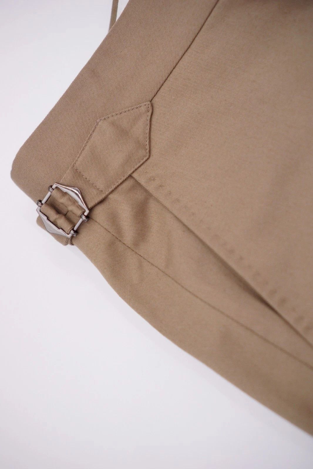 Suitsupply Men Suitsupply Trousers Beige Cotton Brescia 28 UK/US46S Size 46S - 4 Thumbnail