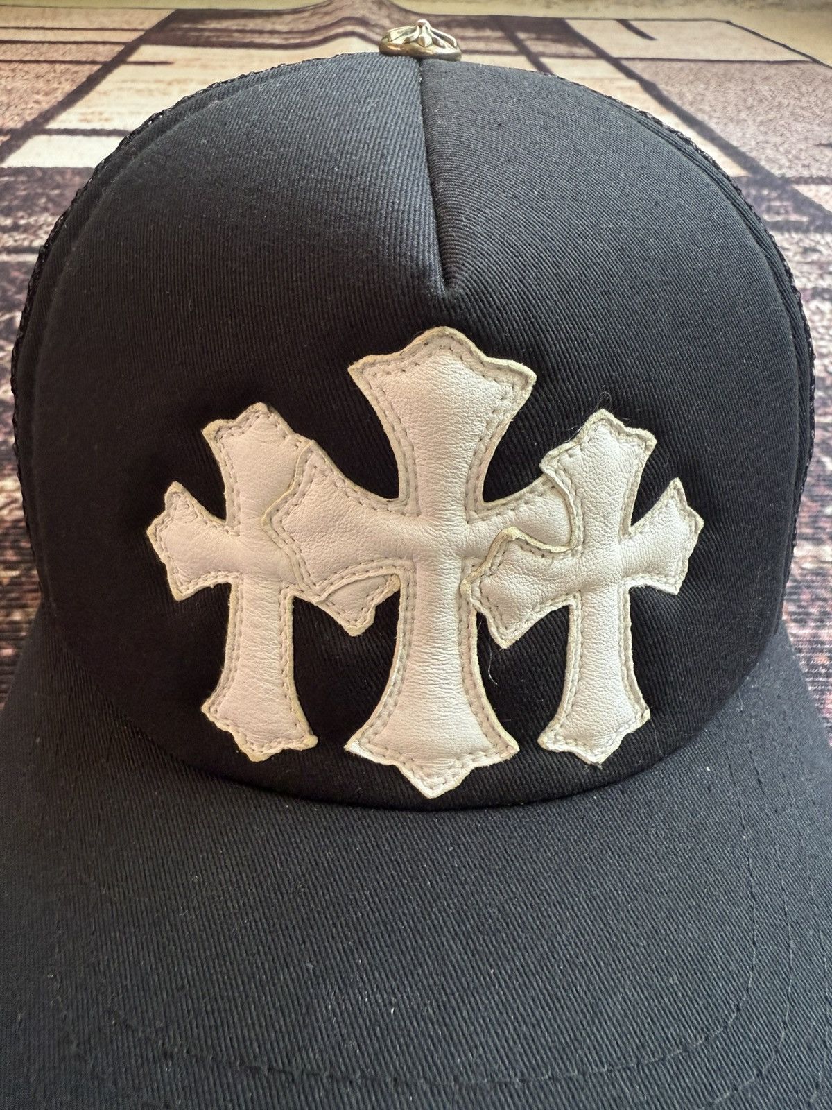 Chrome Hearts Chrome Hearts Triple Cross Patch Trucker Cap Size ONE SIZE - 3 Thumbnail