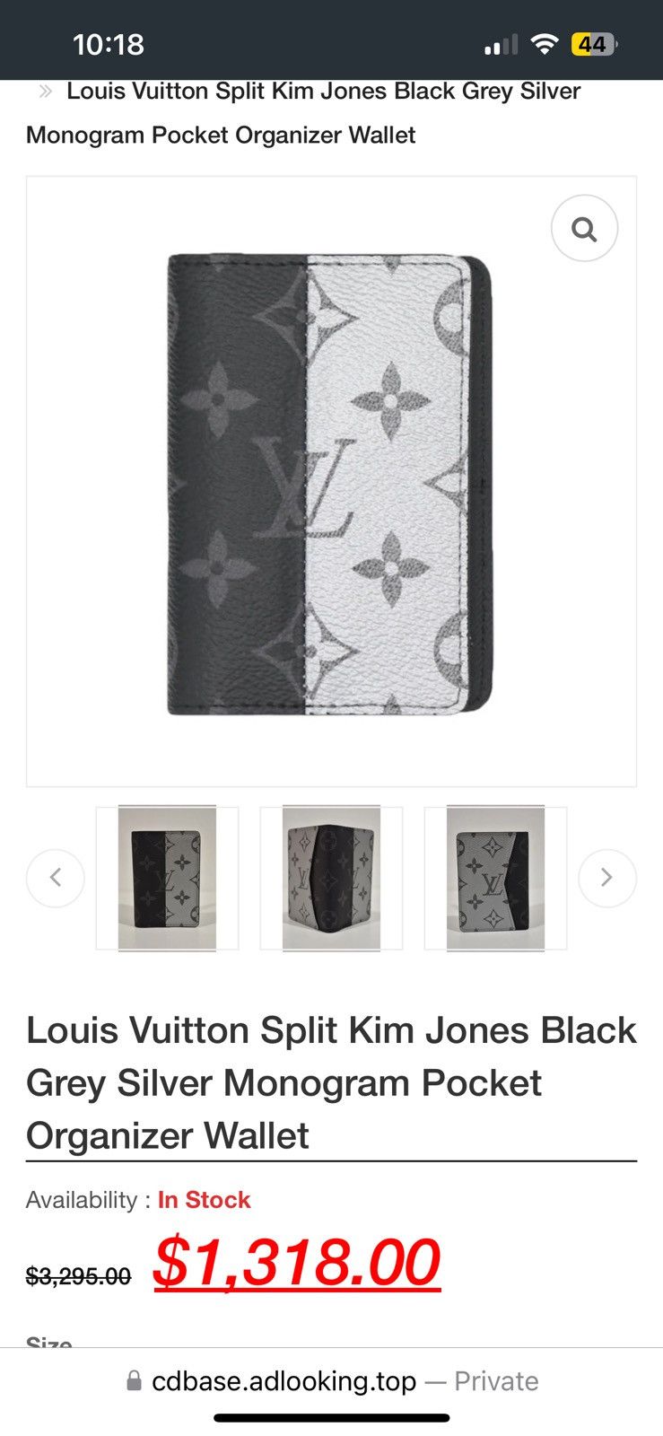 Louis Vuitton Louis Vuitton Split Monogram Pocket Organizer Size ONE SIZE - 12 Thumbnail