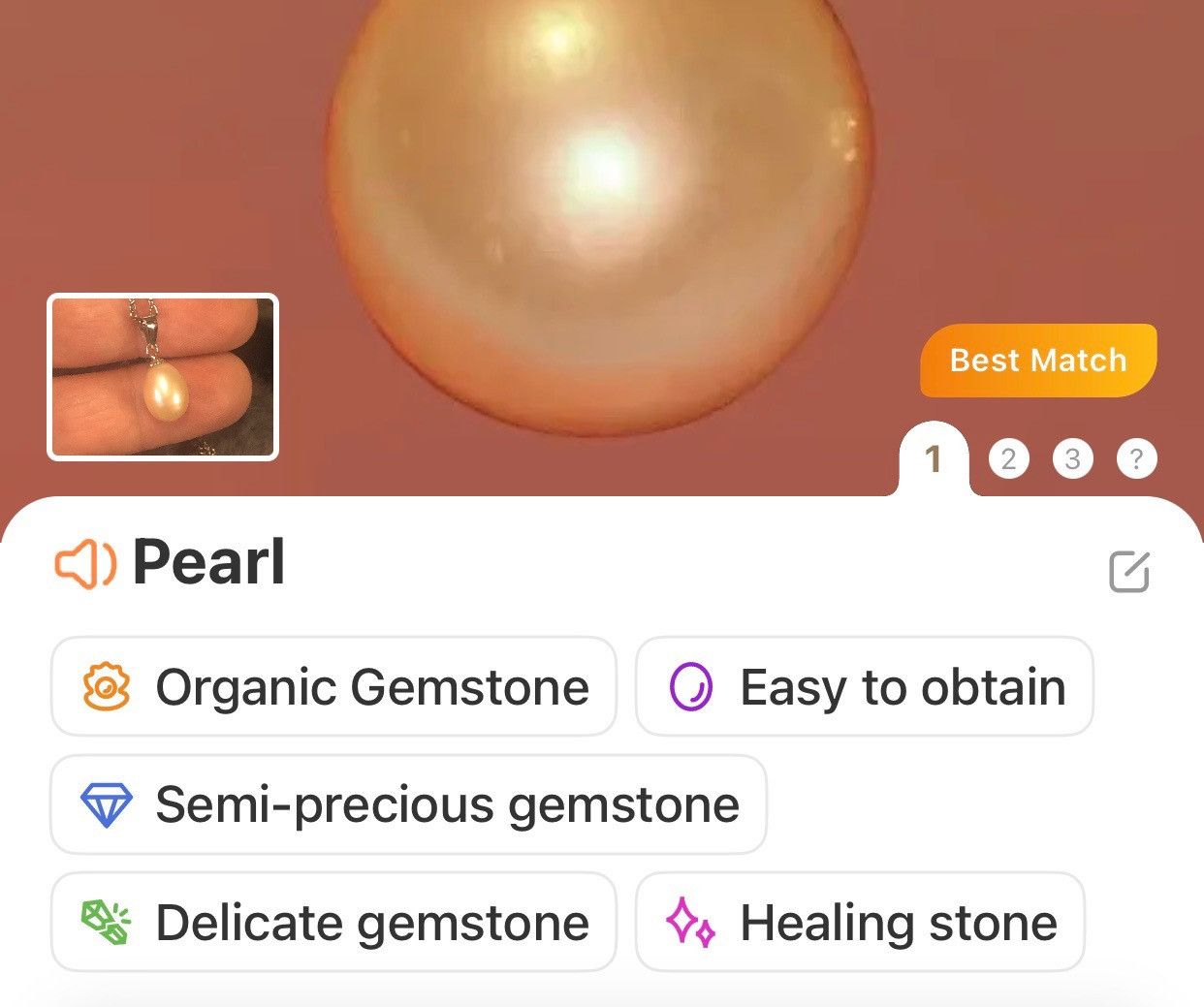 Handmade Handcrafted genuine fresh water pearl pendant necklace Size ONE SIZE - 8 Thumbnail