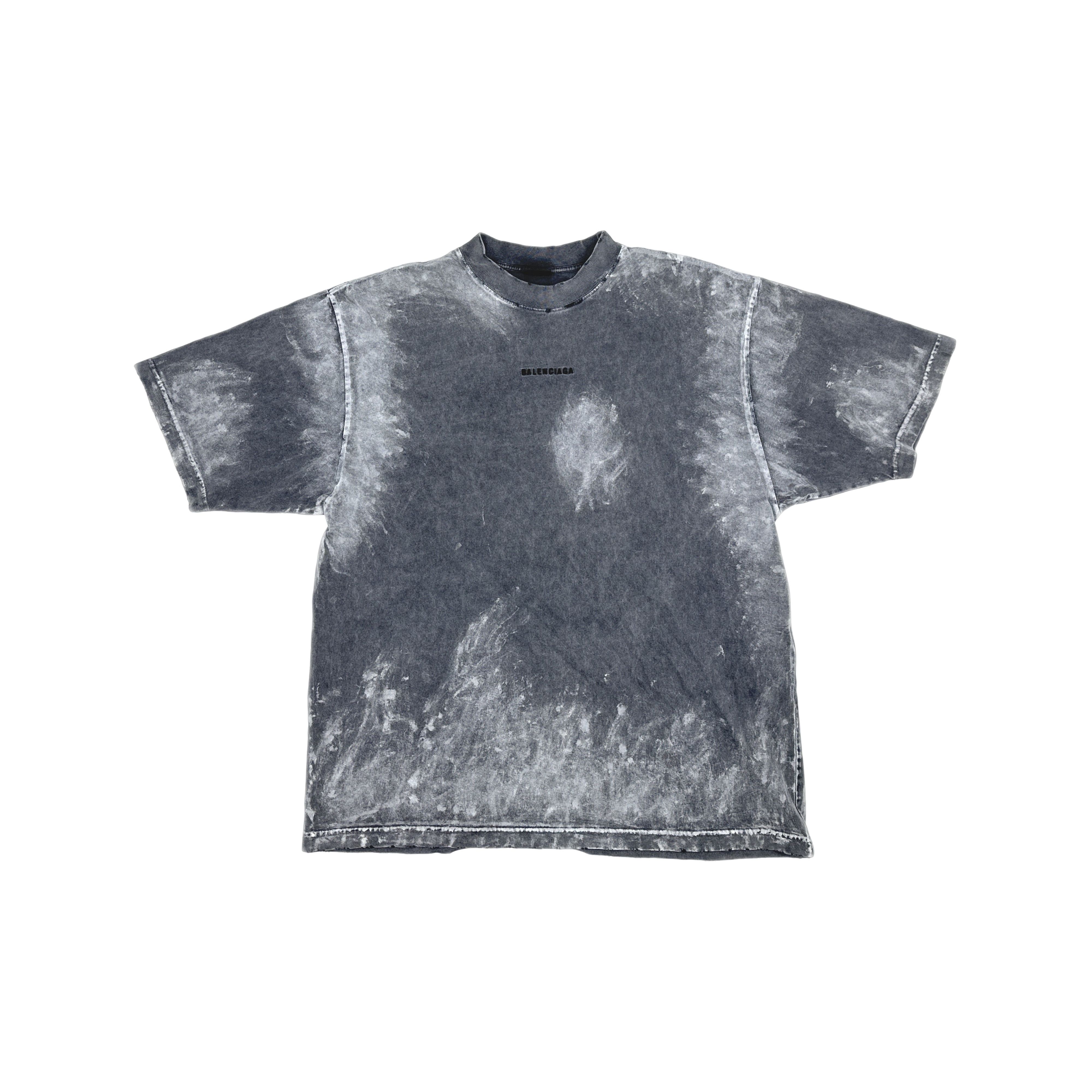 Balenciaga Balenciaga Faded Logo Embroidery T-Shirt Size L Size US L / EU 52-54 / 3 - 1 Thumbnail