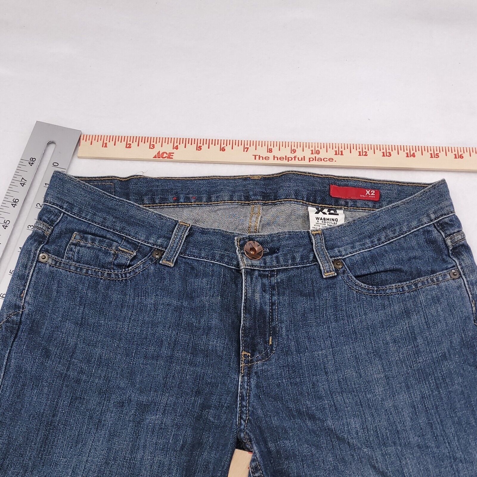 X2 X2 Button Zip Medium Wash Denim Jeans Womens Size 8 Blue Size 30" / US 8 / IT 44 - 7 Thumbnail